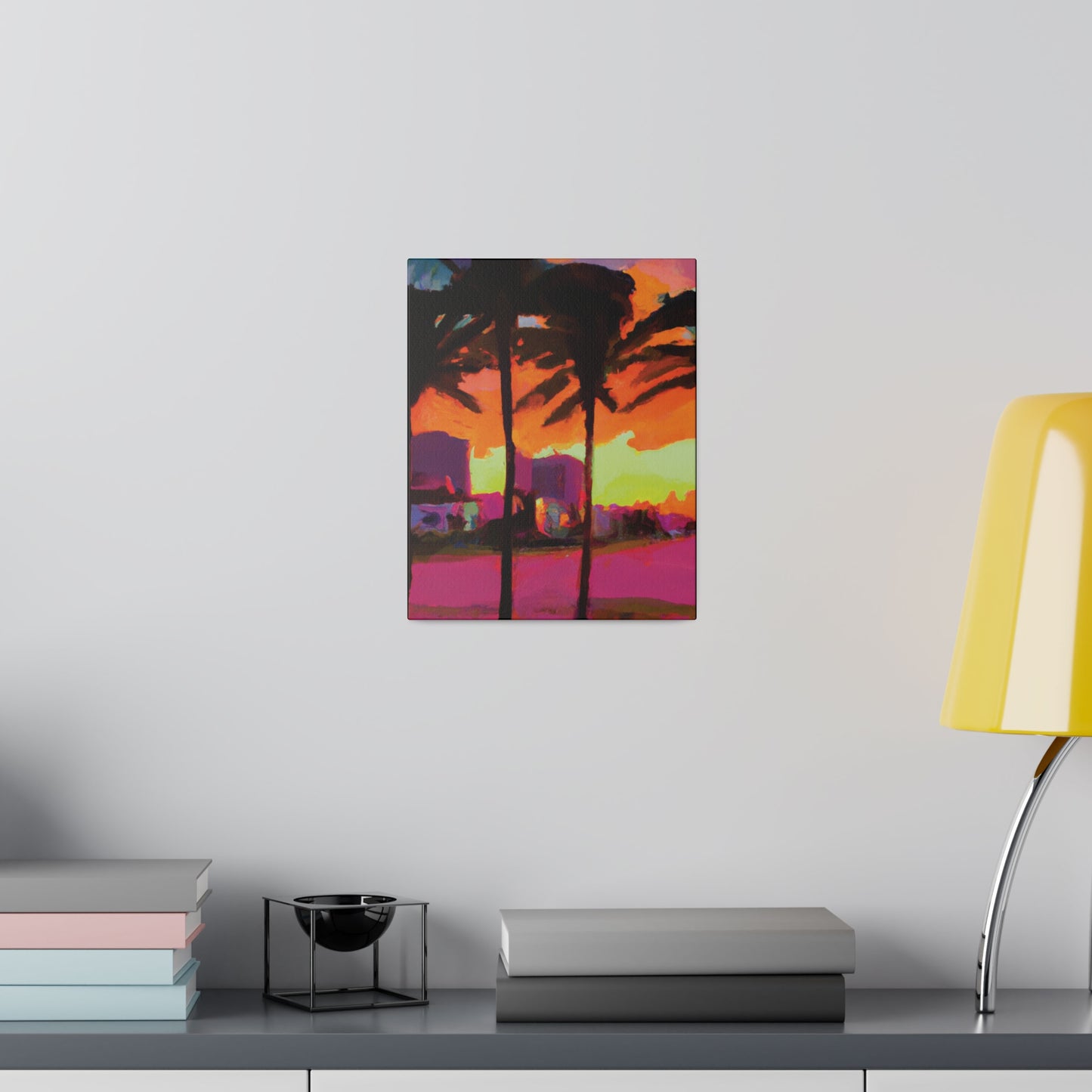 4596G - Miami Beach Sunset Painting Print | Miami | Beach | Sunset | Poster | Home Decor | Wall Art | Canvas