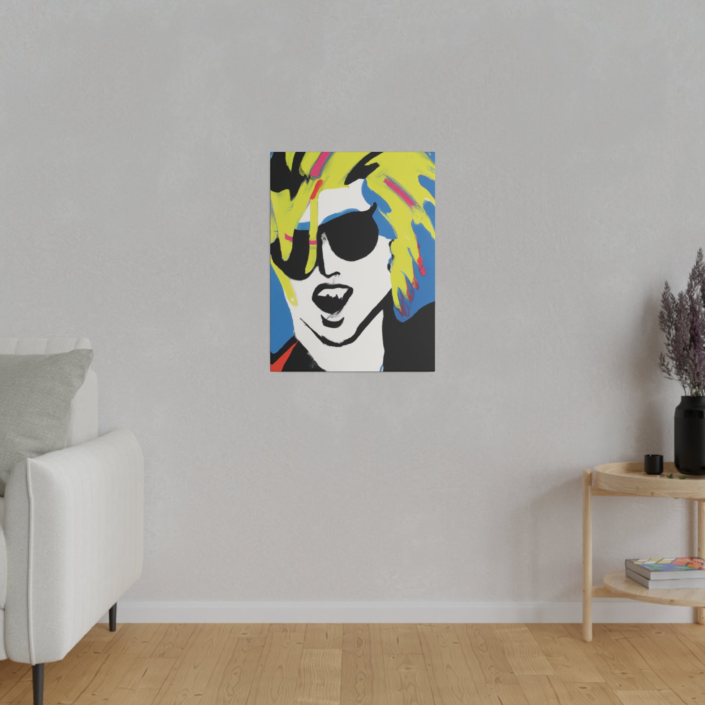 7500X - Rockstar Painting Print | Face | Abstract | Poster | Home Decor | Wall Art | Music Art | Canvas