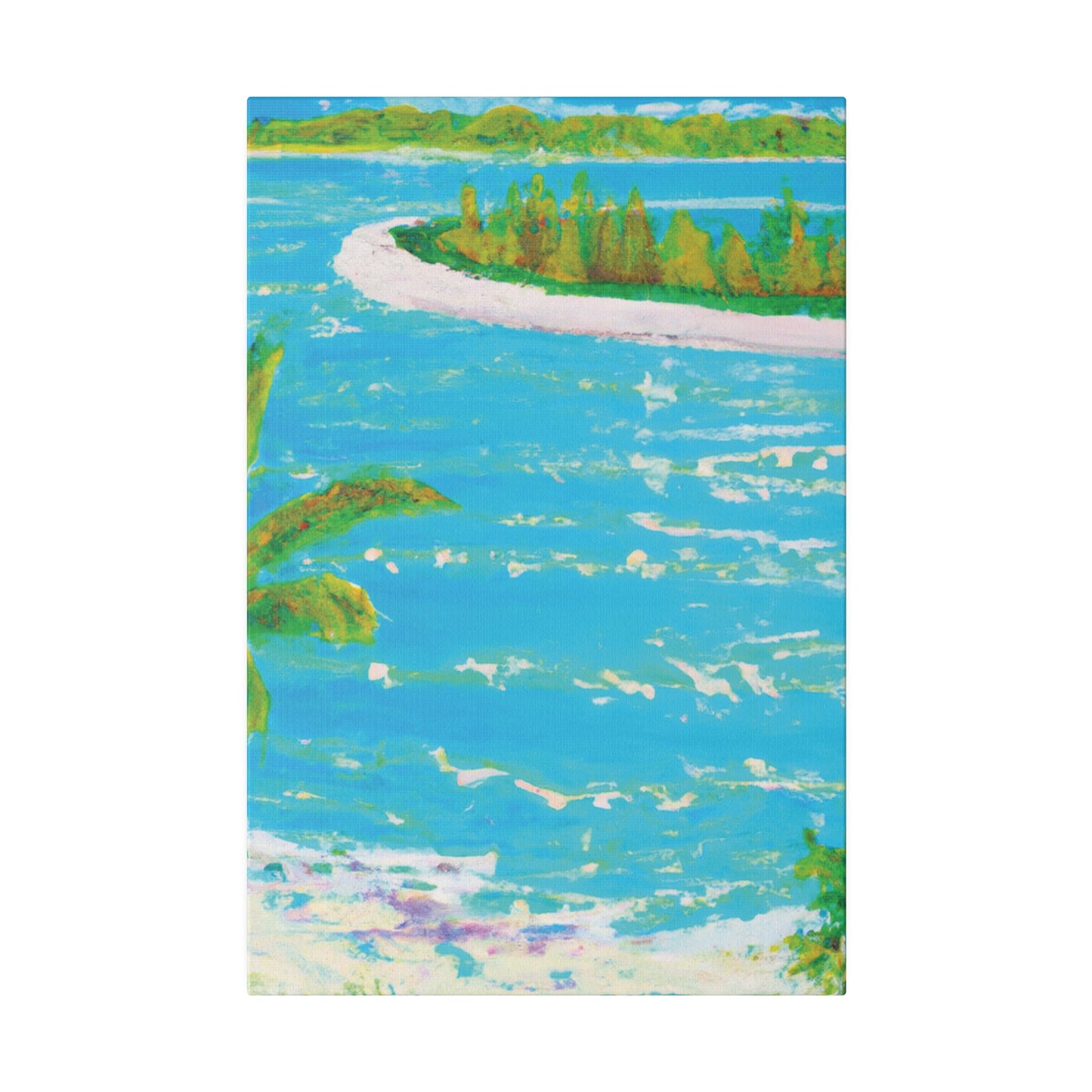 9555G - Bahamas Ocean Painting Print | Bahamas | Ocean | Beach | Poster | Home Decor | Wall Art | Canvas