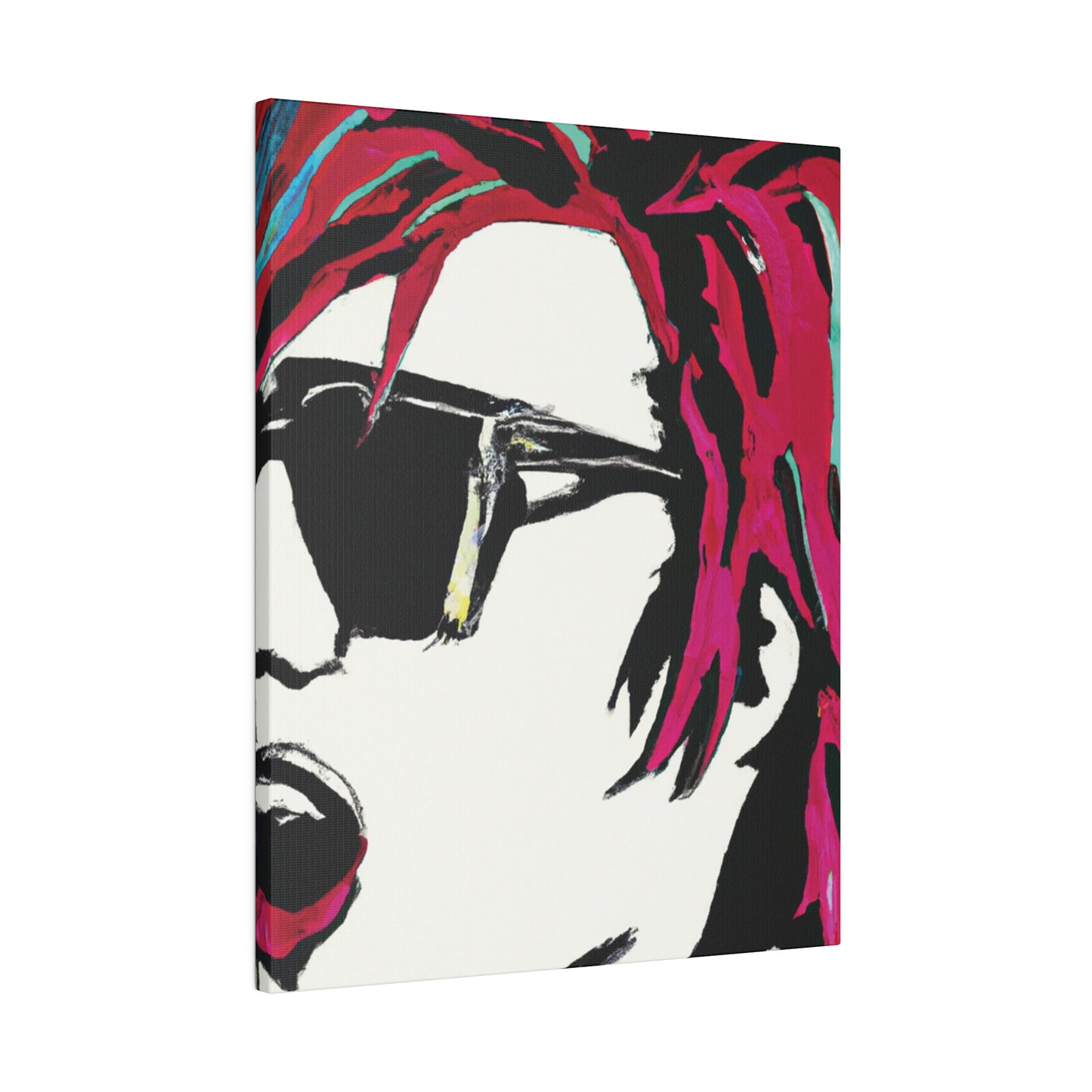 7835B - Rockstar Painting Print | Face | Abstract | Poster | Home Decor | Wall Art | Music Art | Canvas