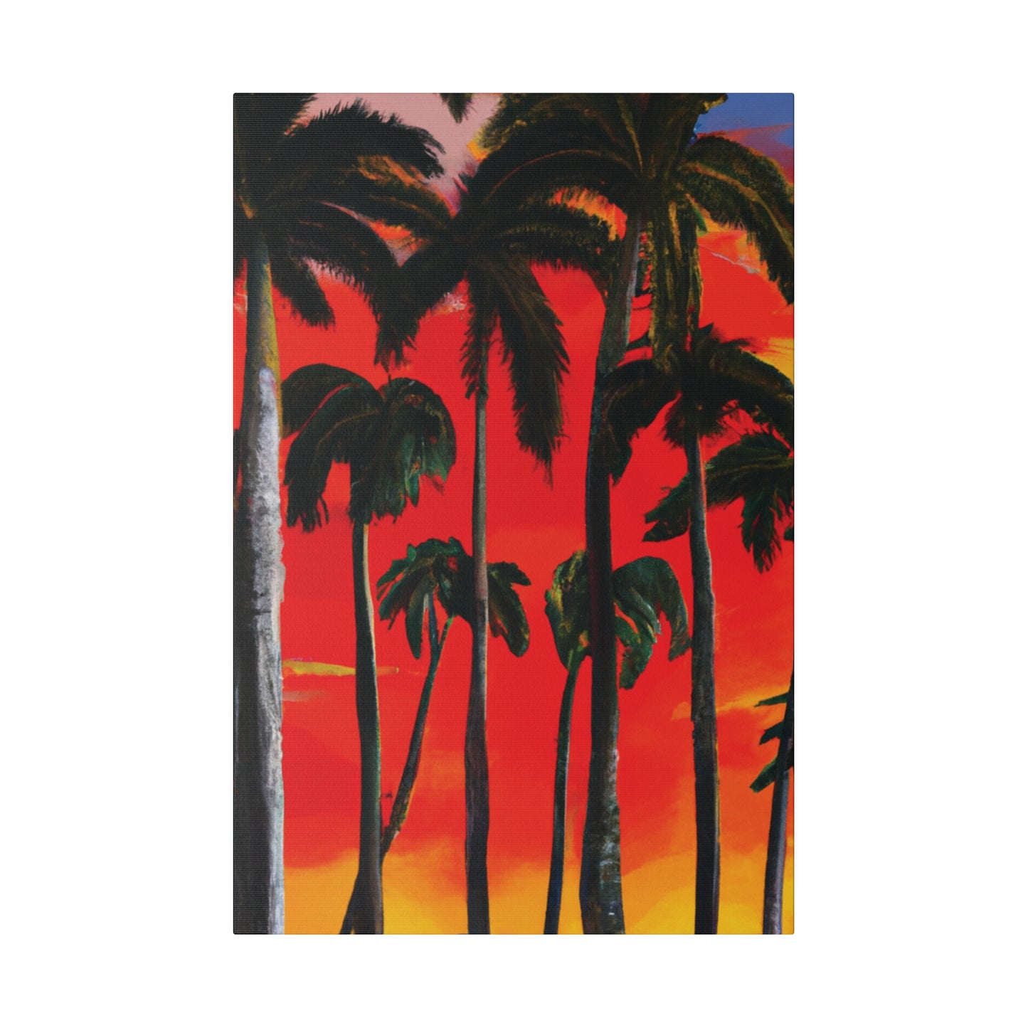 4286K - Miami Beach Sunset Painting Print | Miami | Beach | Sunset | Poster | Home Decor | Wall Art | Canvas