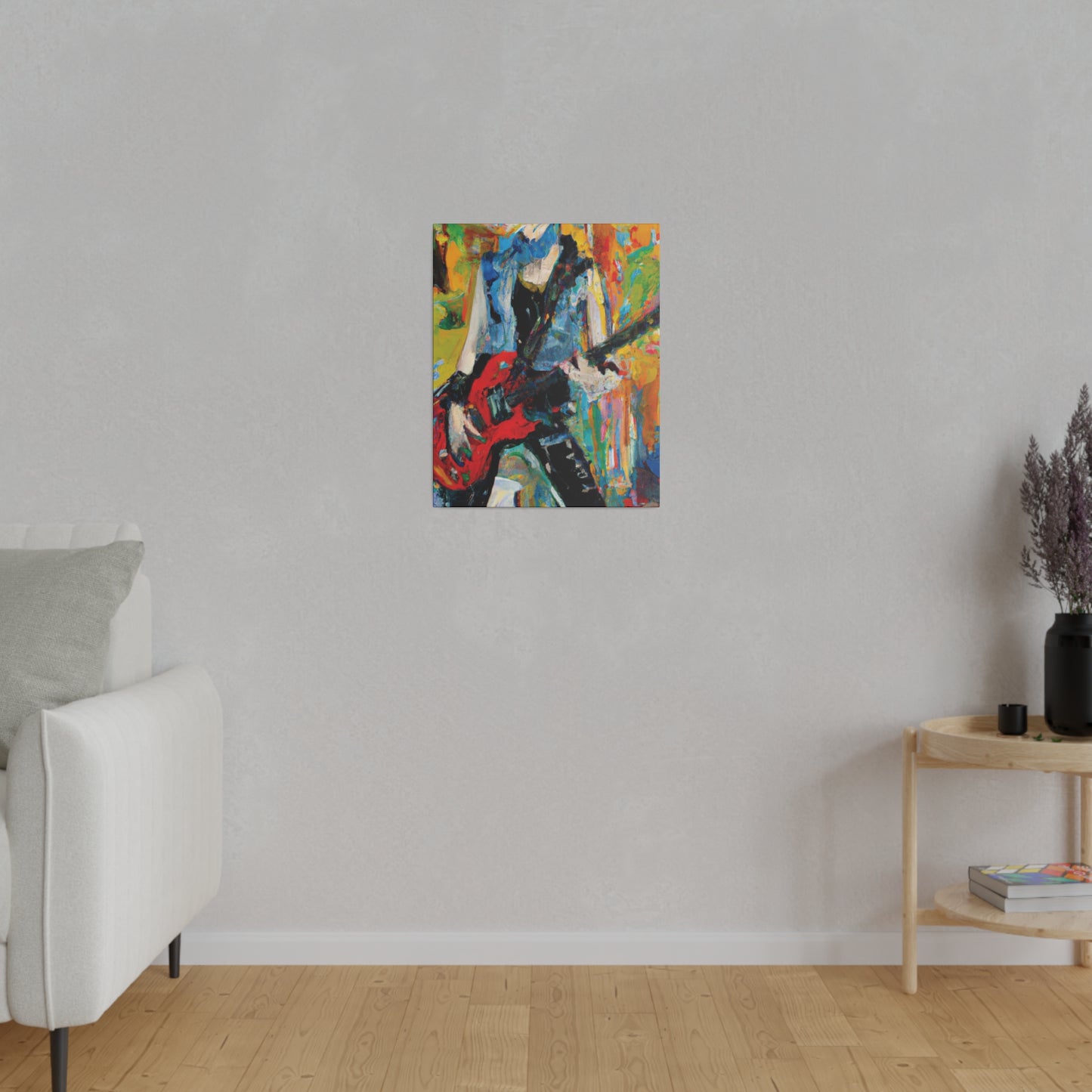 4721P - Rockstar Oil Painting Style Print | Poster | Home Decor | Wall Art | Music Art | Canvas