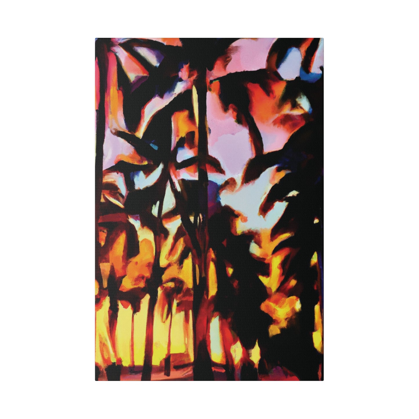 9123T - Miami Beach Sunset Painting Print | Miami | Beach | Sunset | Poster | Home Decor | Wall Art | Canvas
