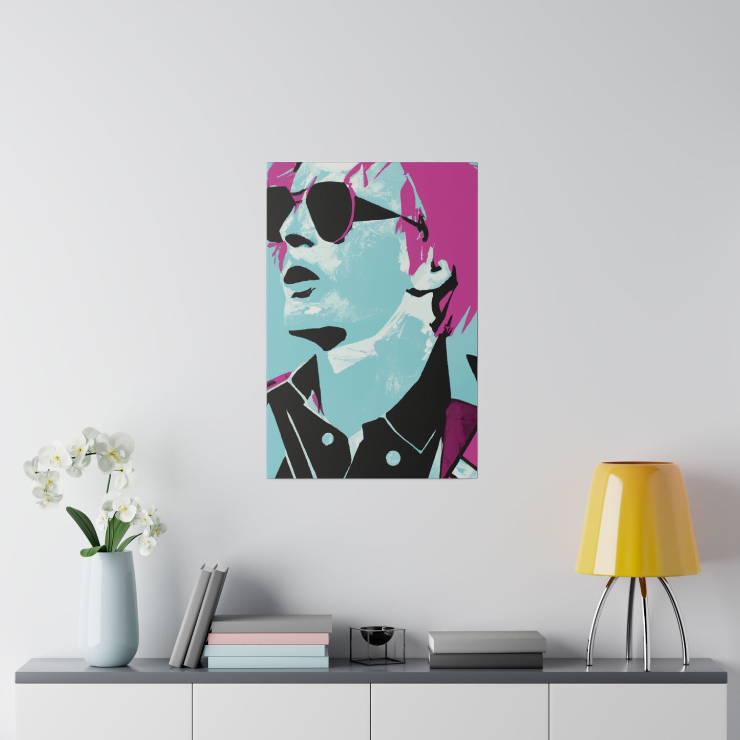 2741A - Rockstar Painting Print | Face | Abstract | Poster | Home Decor | Wall Art | Music Art | Canvas