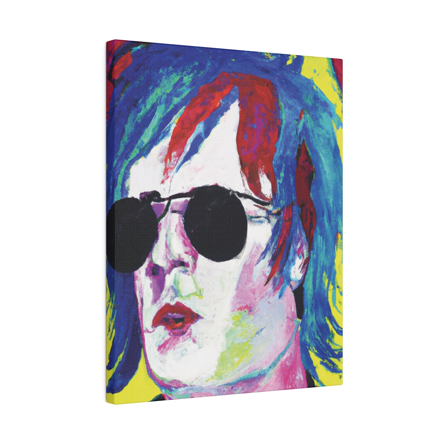 7634A - Rockstar Painting Print | Face | Abstract | Poster | Home Decor | Wall Art | Music Art | Canvas