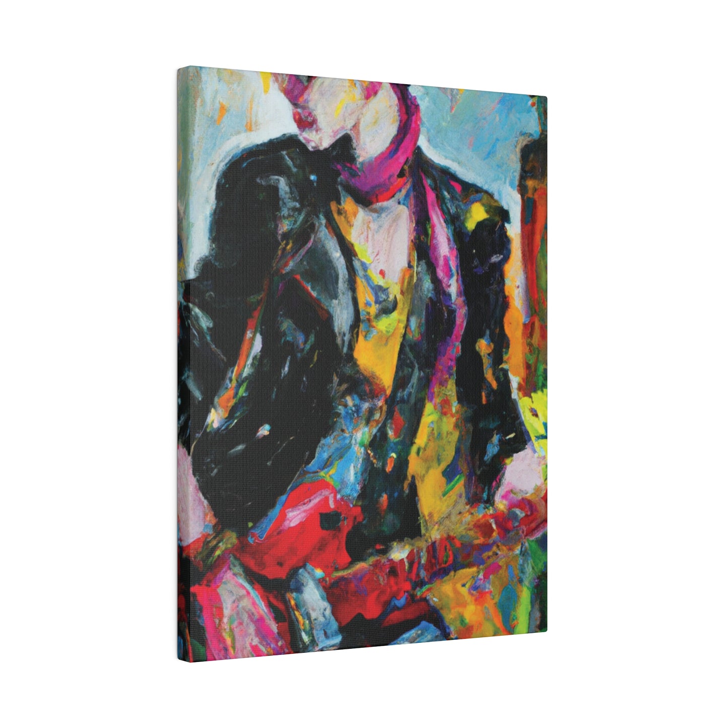 8178F - Rockstar Oil Painting Style Print | Poster | Home Decor | Wall Art | Music Art | Canvas