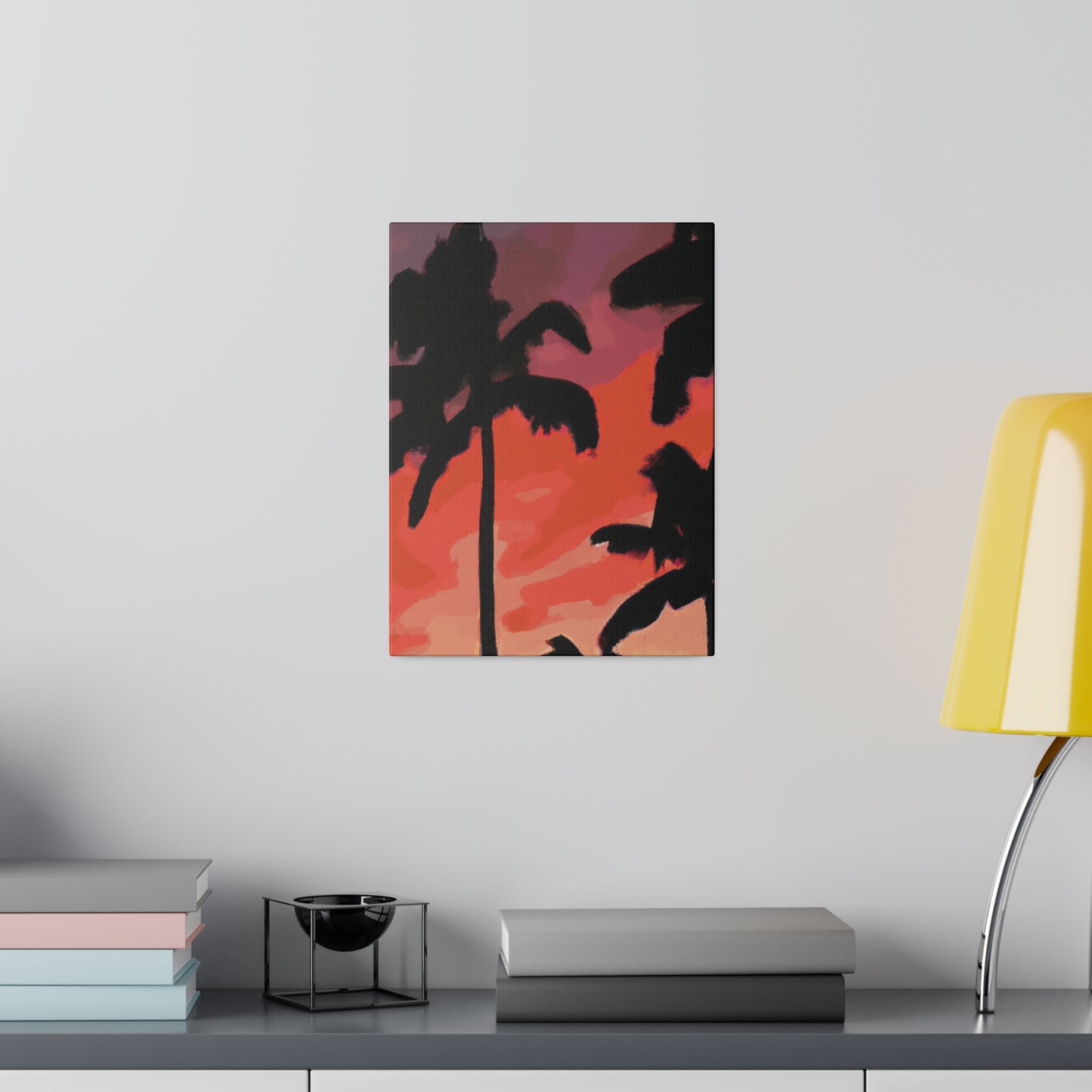 9324K - Miami Beach Sunset Painting Print | Miami | Beach | Sunset | Poster | Home Decor | Wall Art | Canvas