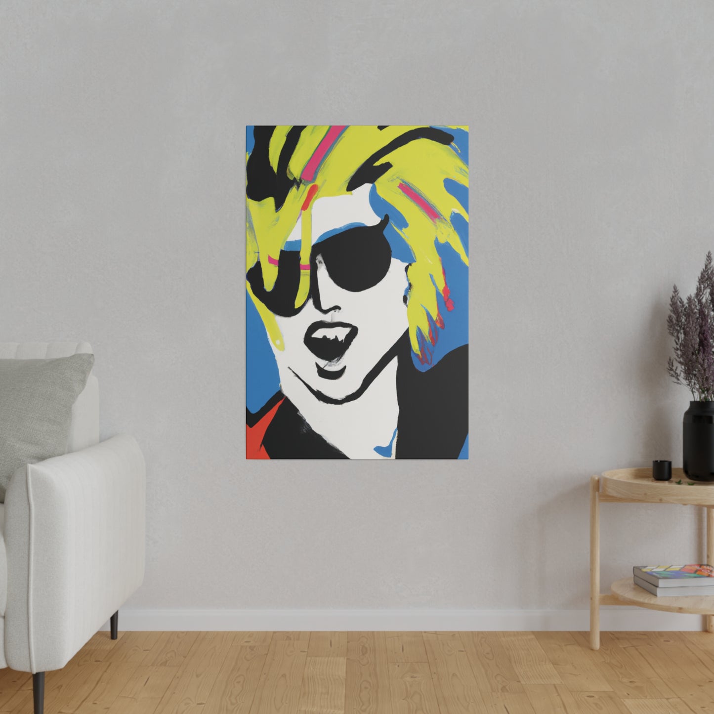 7500X - Rockstar Painting Print | Face | Abstract | Poster | Home Decor | Wall Art | Music Art | Canvas