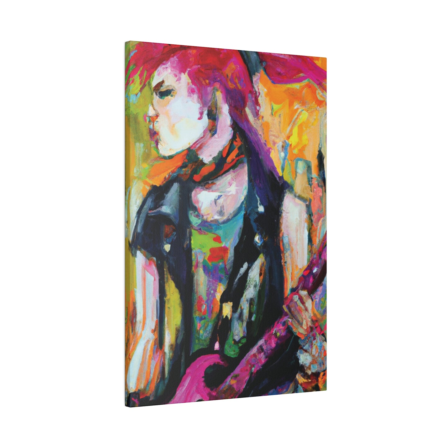 1138X - Rockstar Oil Painting Style Print | Poster | Home Decor | Wall Art | Music Art | Canvas