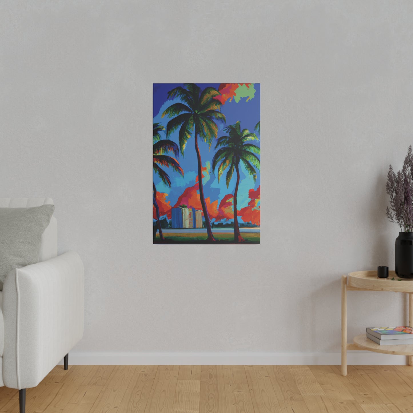 7382G - Miami Beach Sunset Painting Print | Miami | Beach | Sunset | Poster | Home Decor | Wall Art | Canvas