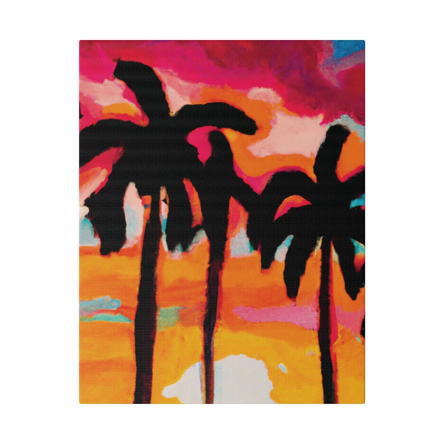4763O - Miami Beach Sunset Painting Print | Miami | Beach | Sunset | Poster | Home Decor | Wall Art | Canvas