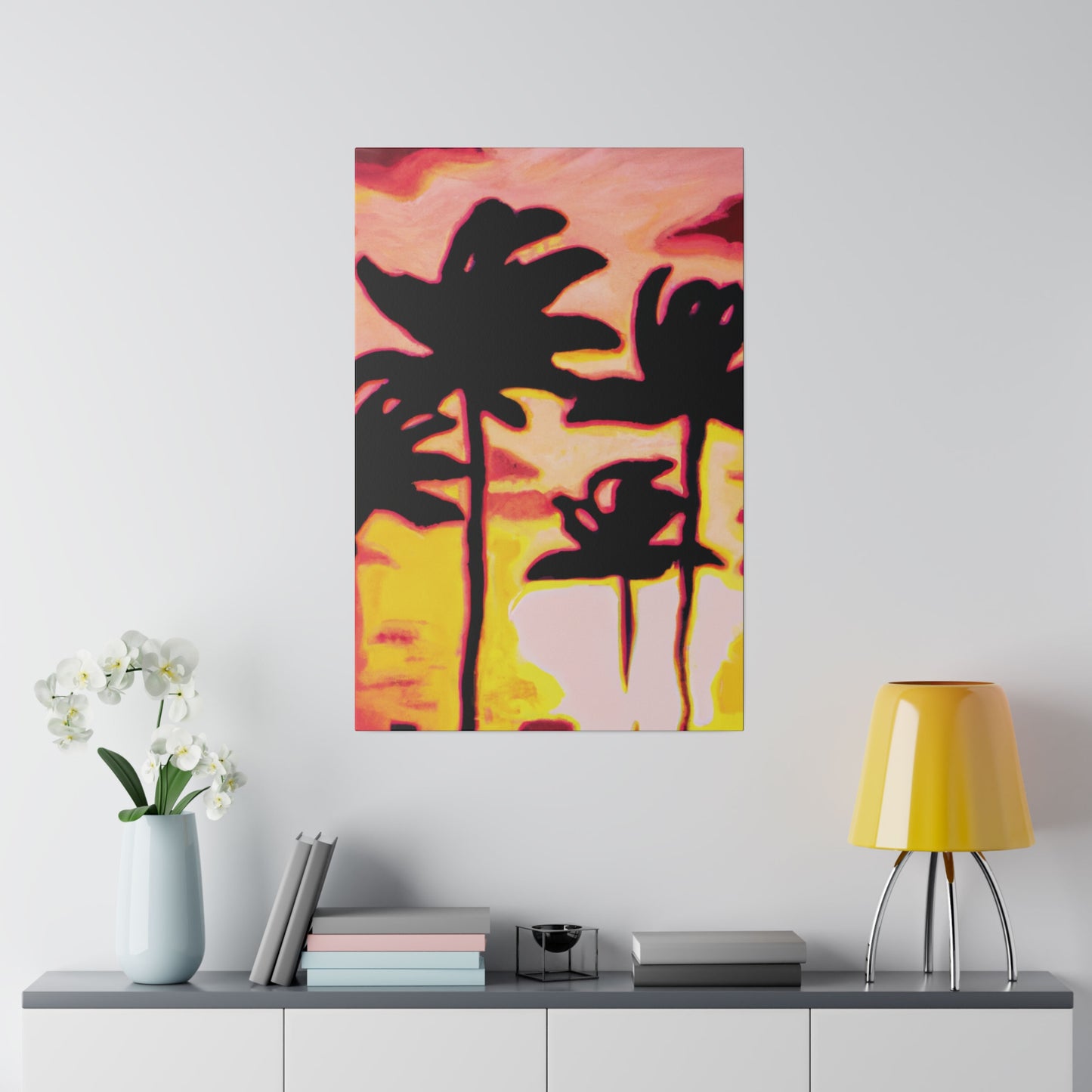 9329P - Miami Beach Sunset Painting Print | Miami | Beach | Sunset | Poster | Home Decor | Wall Art | Canvas