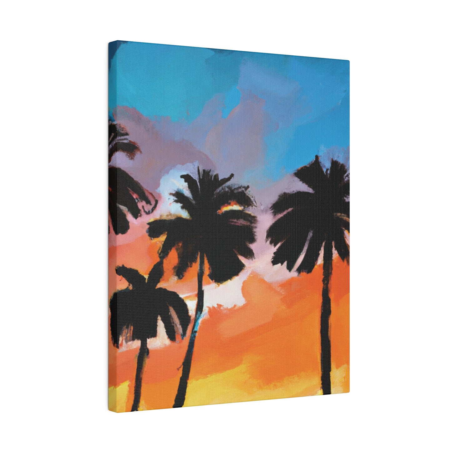 7010V - Miami Beach Sunset Painting Print | Miami | Beach | Sunset | Poster | Home Decor | Wall Art | Canvas