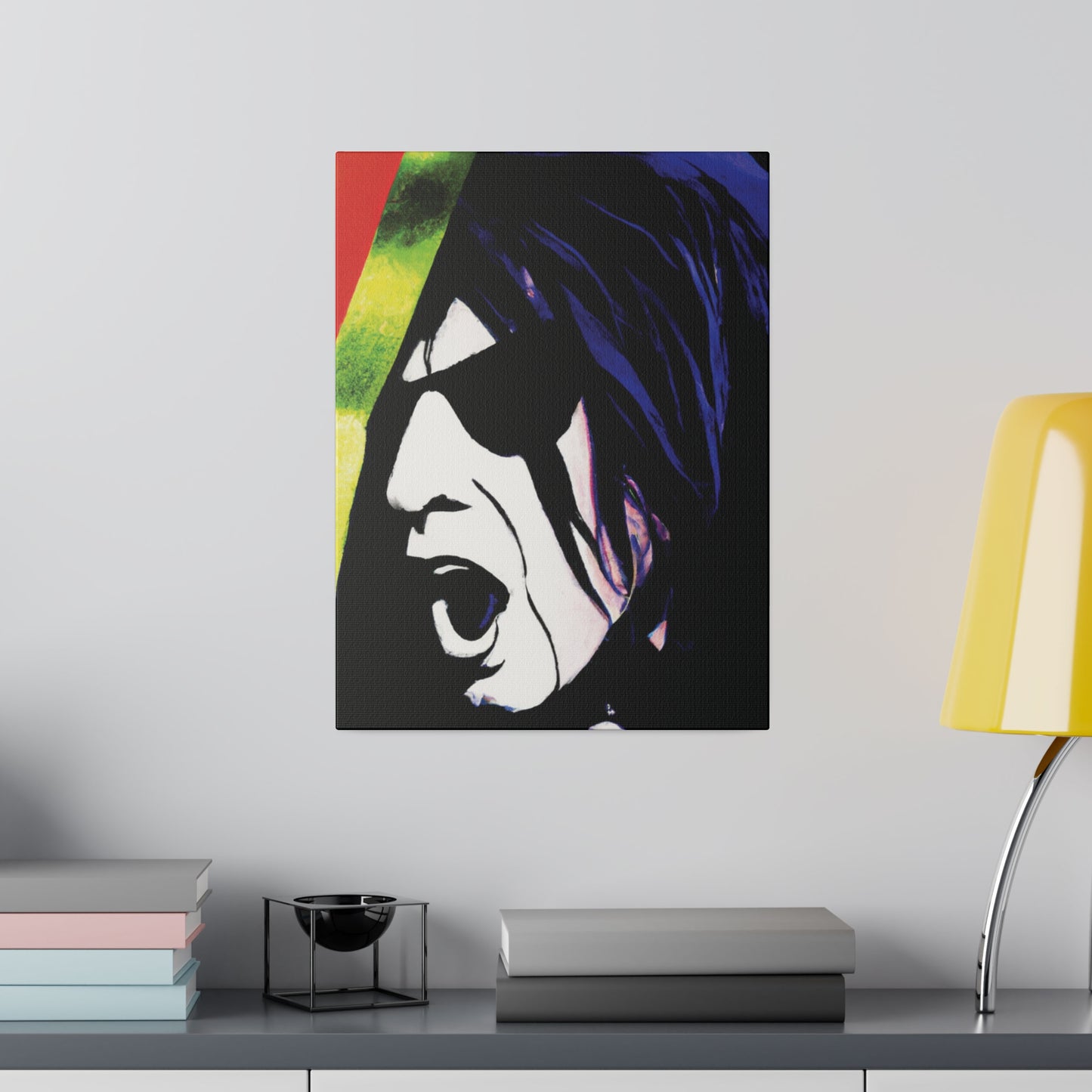 1890A - Rockstar Painting Print | Face | Abstract | Poster | Home Decor | Wall Art | Music Art | Canvas