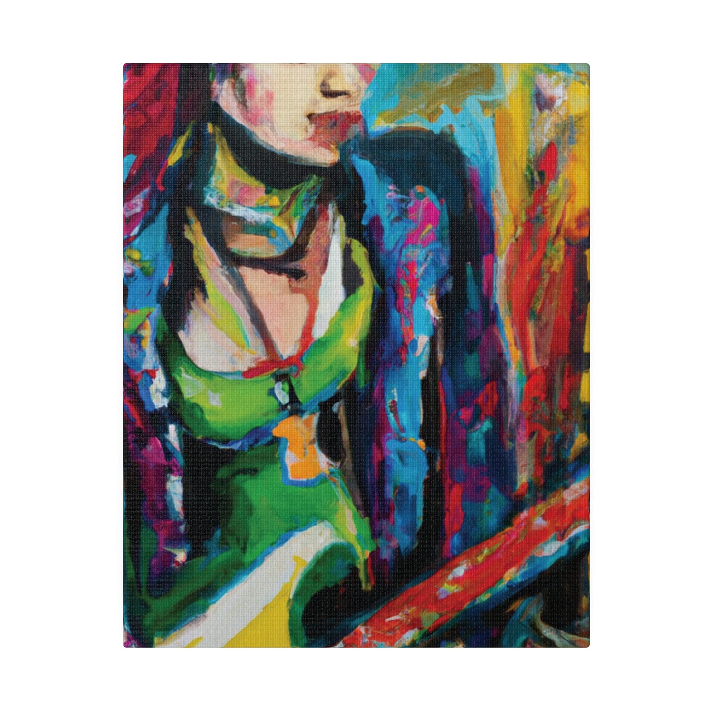 8561U - Rockstar Oil Painting Style Print | Poster | Home Decor | Wall Art | Music Art | Canvas