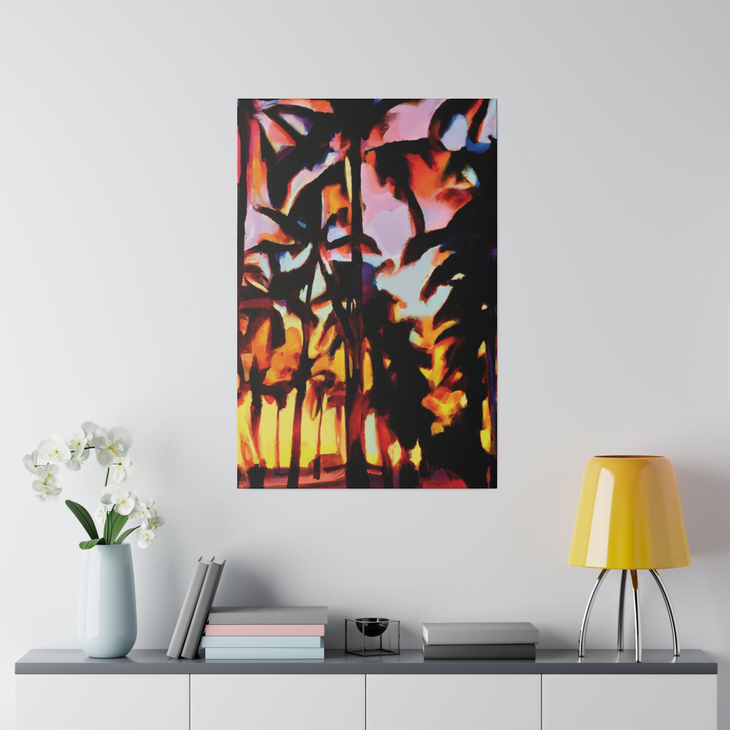 9123T - Miami Beach Sunset Painting Print | Miami | Beach | Sunset | Poster | Home Decor | Wall Art | Canvas