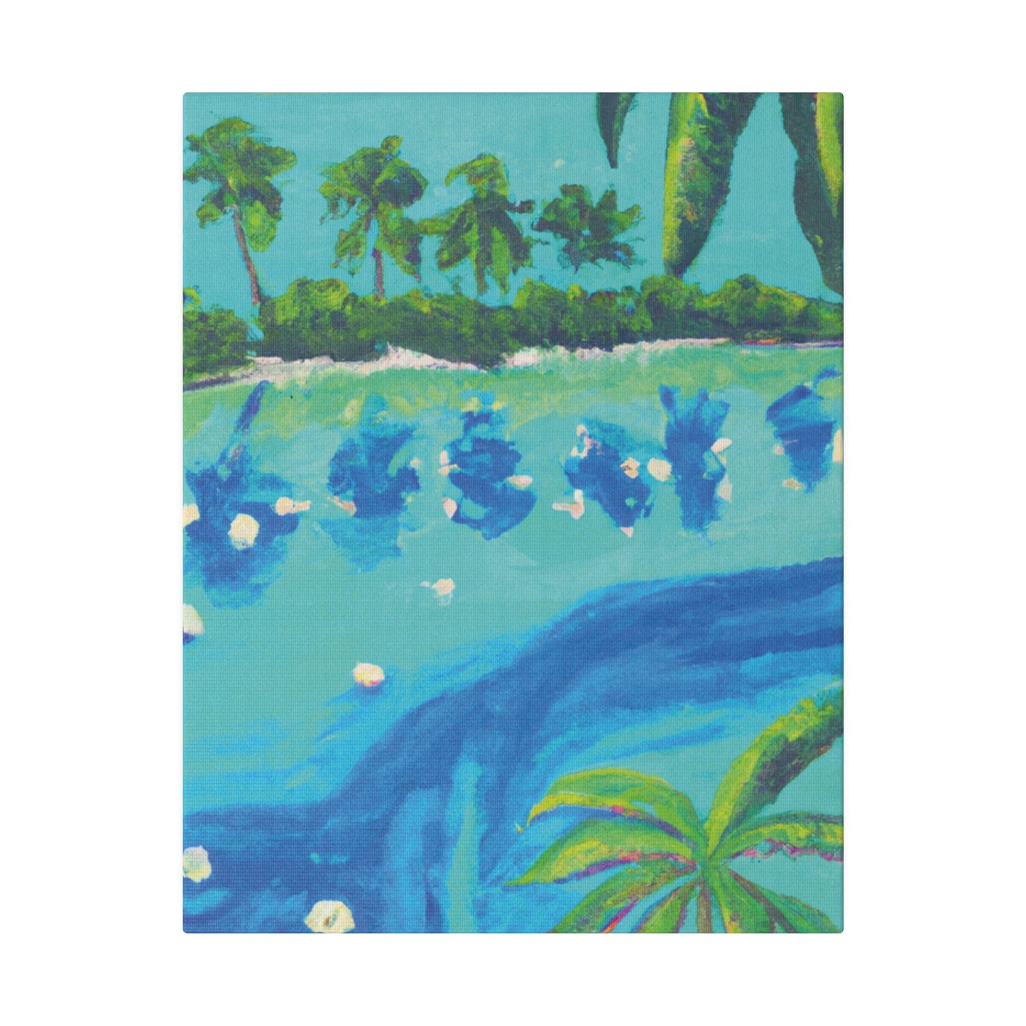 7772T - Bahamas Ocean Painting Print | Bahamas | Ocean | Beach | Poster | Home Decor | Wall Art | Canvas