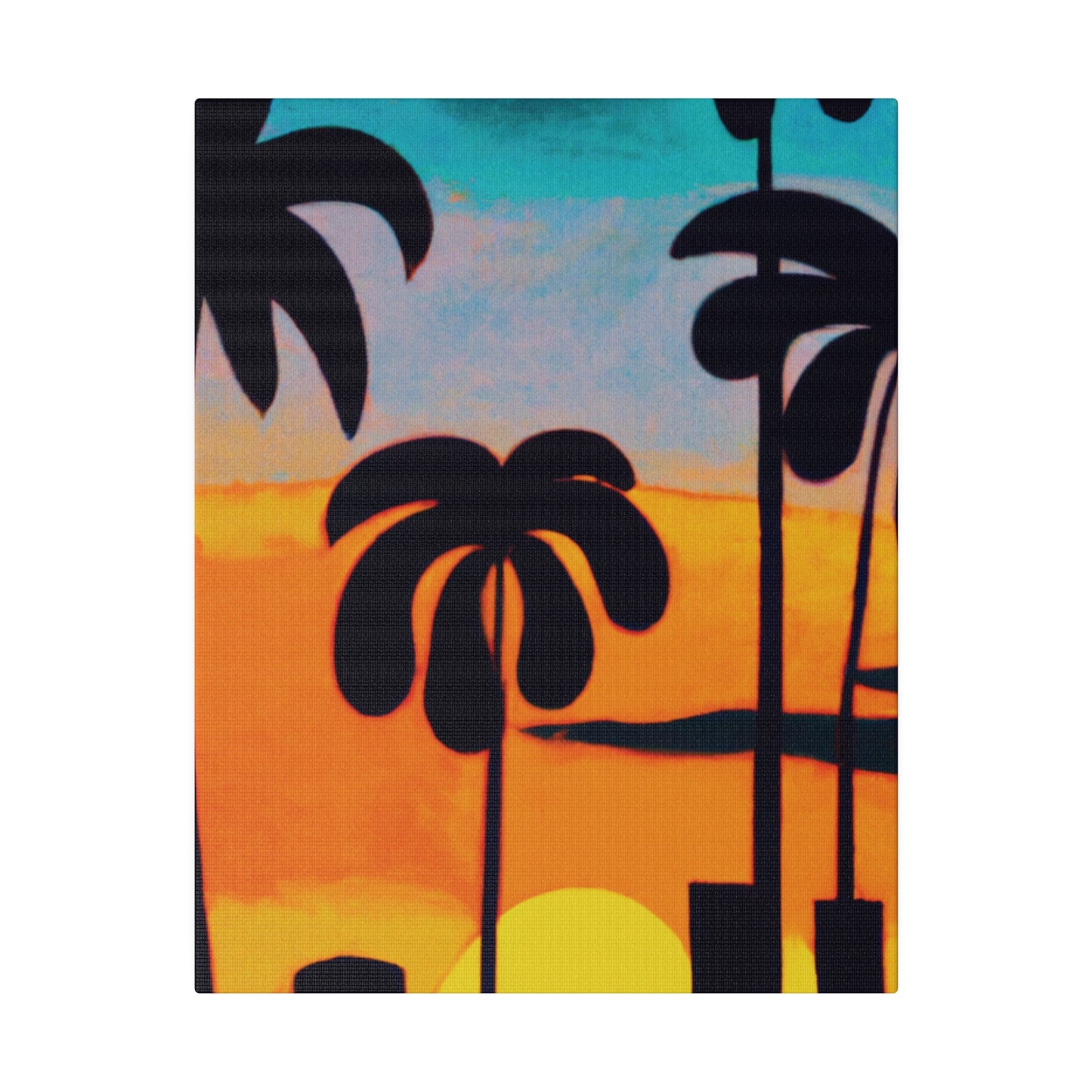 6878U - Miami Beach Sunset Painting Print | Miami | Beach | Sunset | Poster | Home Decor | Wall Art | Canvas