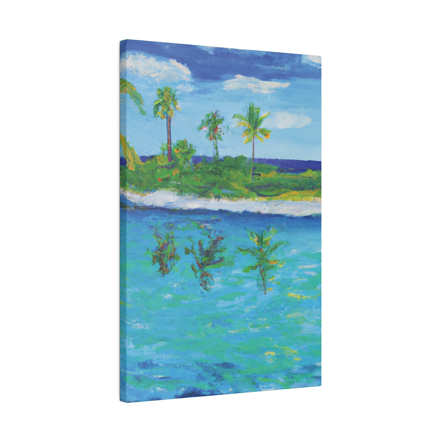 7382P - Bahamas Ocean Painting Print | Bahamas | Ocean | Beach | Poster | Home Decor | Wall Art | Canvas