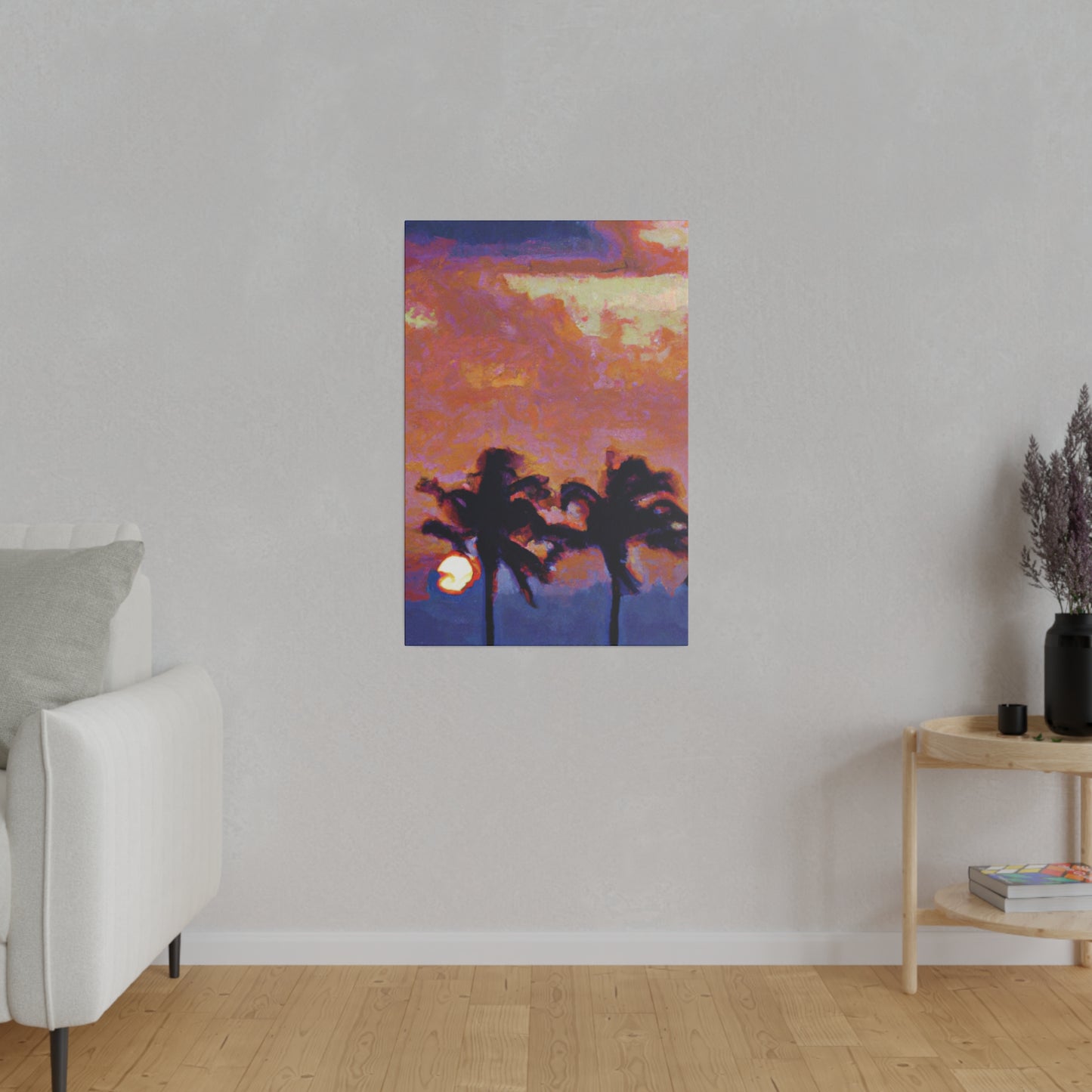 8235O - Miami Beach Sunset Painting Print | Miami | Beach | Sunset | Poster | Home Decor | Wall Art | Canvas