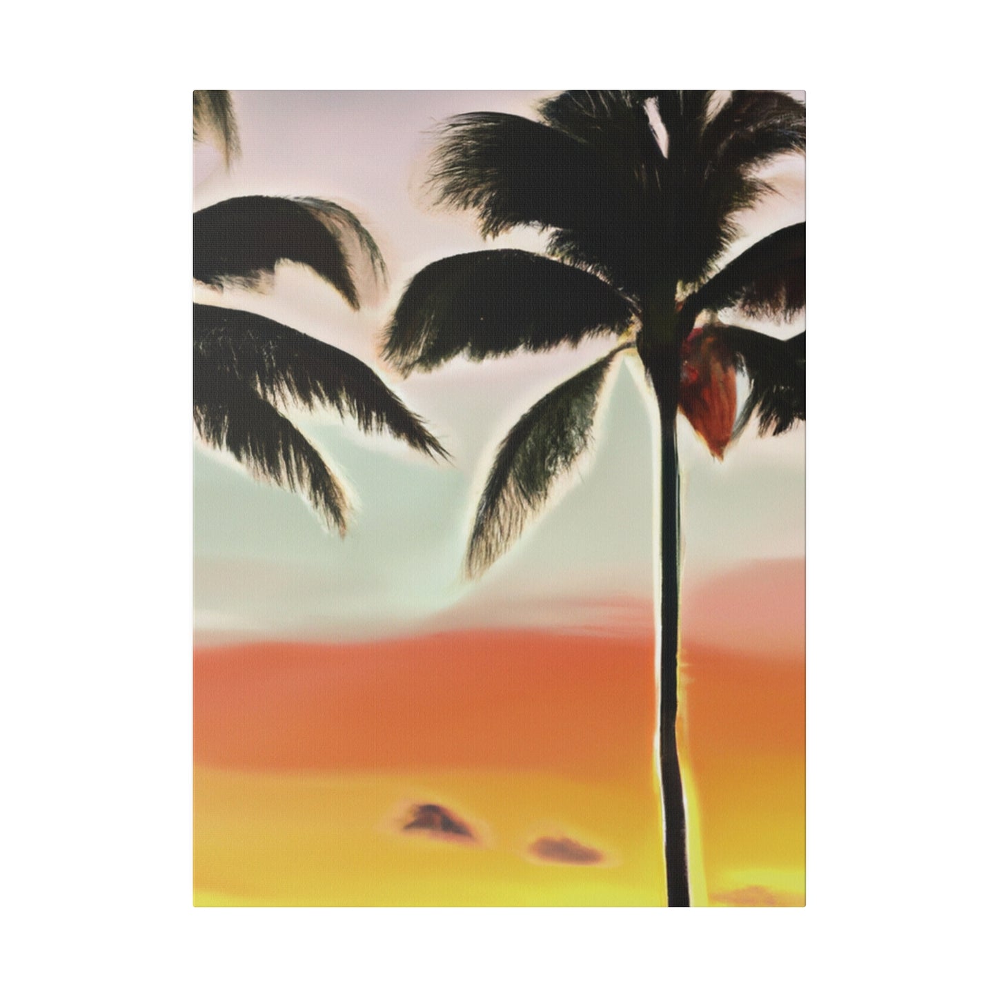 8646K - Miami Beach Sunset Painting Print | Miami | Beach | Sunset | Poster | Home Decor | Wall Art | Canvas