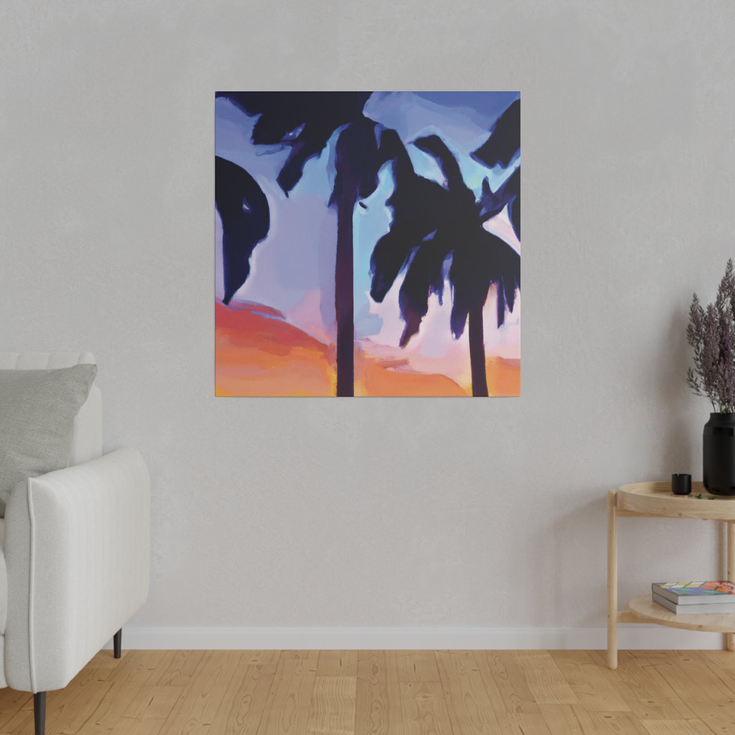 8208A - Miami Beach Sunset Painting Print | Miami | Beach | Sunset | Poster | Home Decor | Wall Art | Canvas