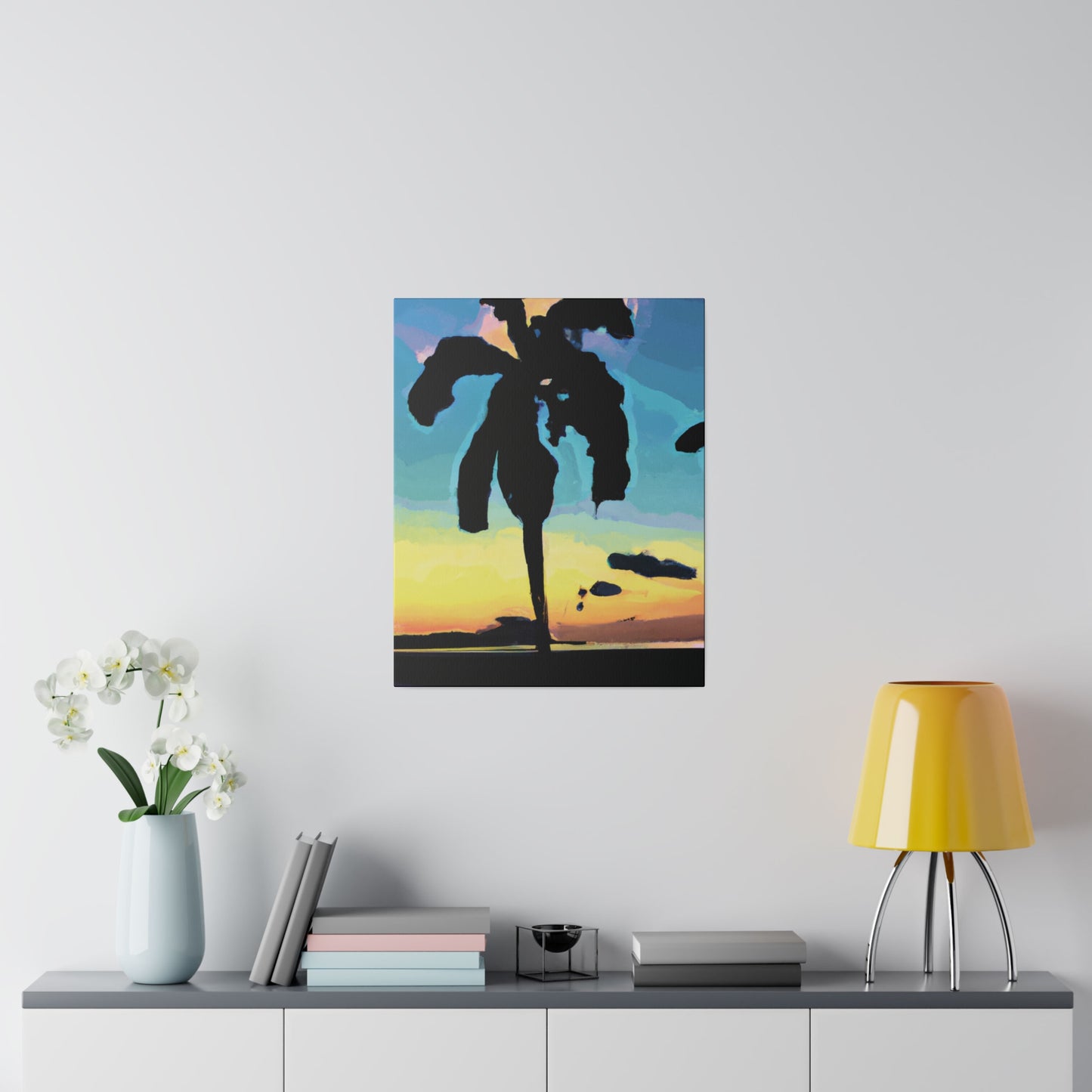 3232A - Miami Beach Sunset Painting Print | Miami | Beach | Sunset | Poster | Home Decor | Wall Art | Canvas