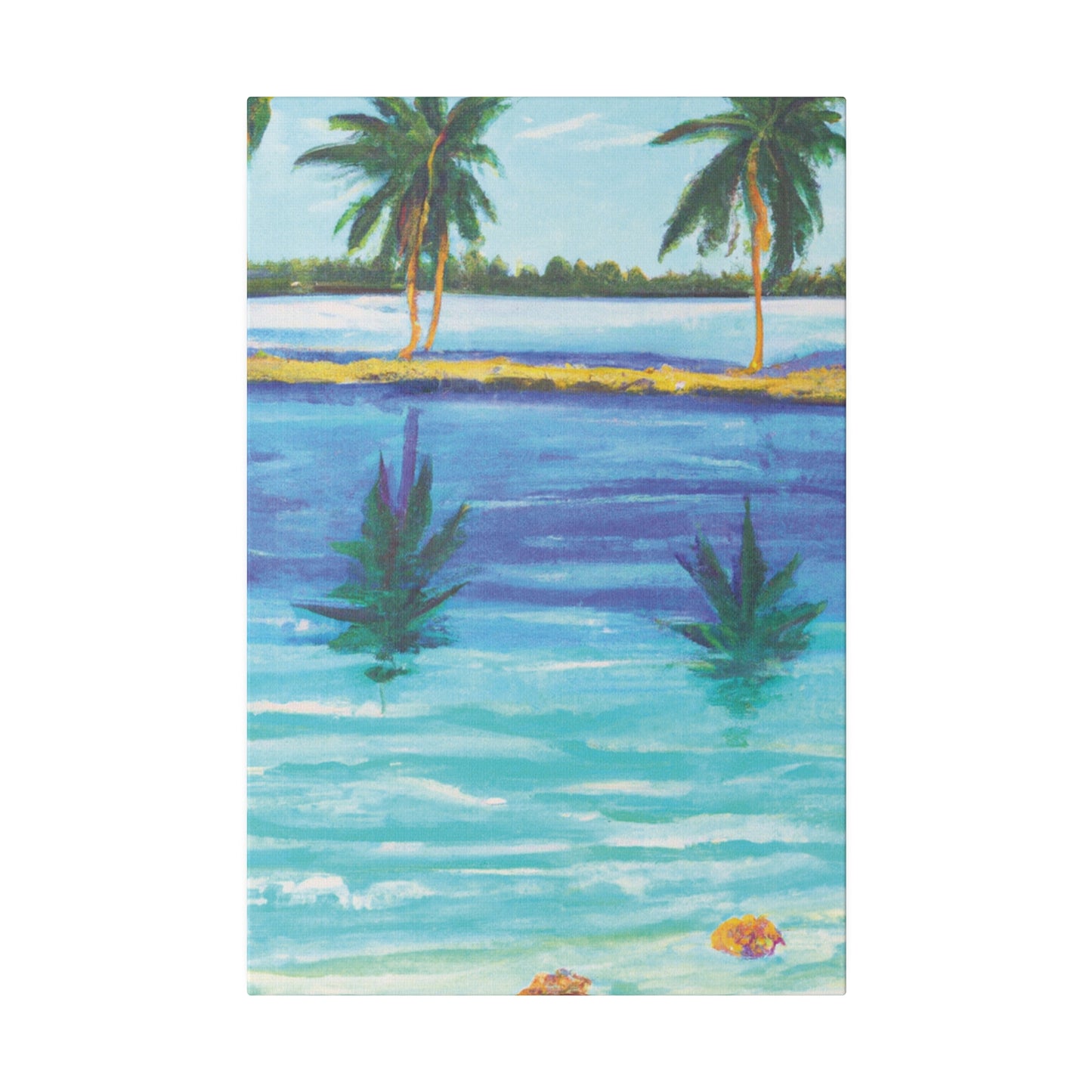 9768P - Bahamas Ocean Painting Print | Bahamas | Ocean | Beach | Poster | Home Decor | Wall Art | Canvas