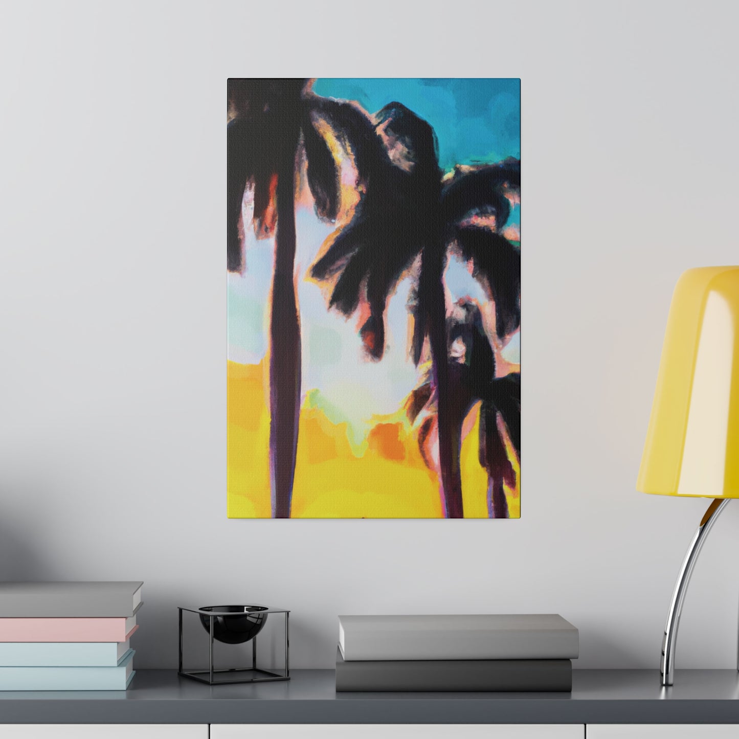 5485W - Miami Beach Sunset Painting Print | Miami | Beach | Sunset | Poster | Home Decor | Wall Art | Canvas