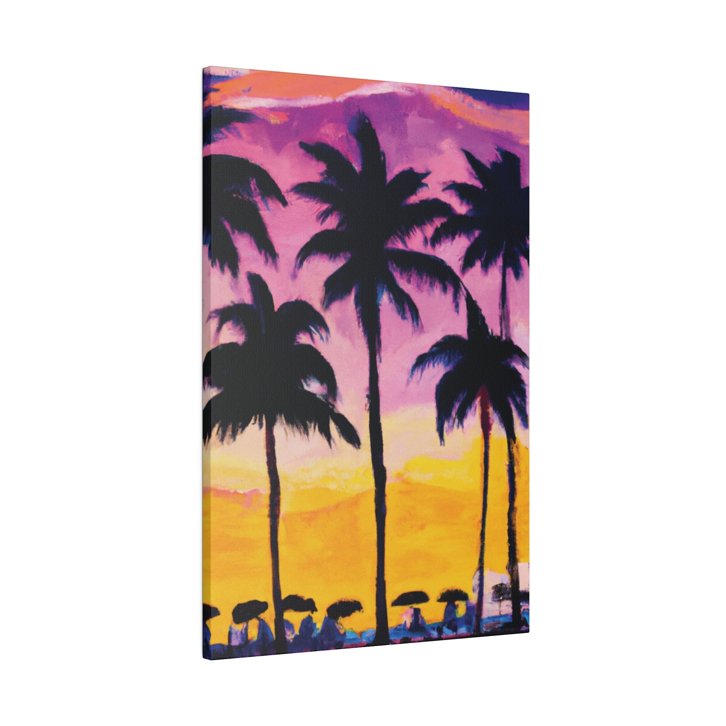 4102I - Miami Beach Sunset Painting Print | Miami | Beach | Sunset | Poster | Home Decor | Wall Art | Canvas