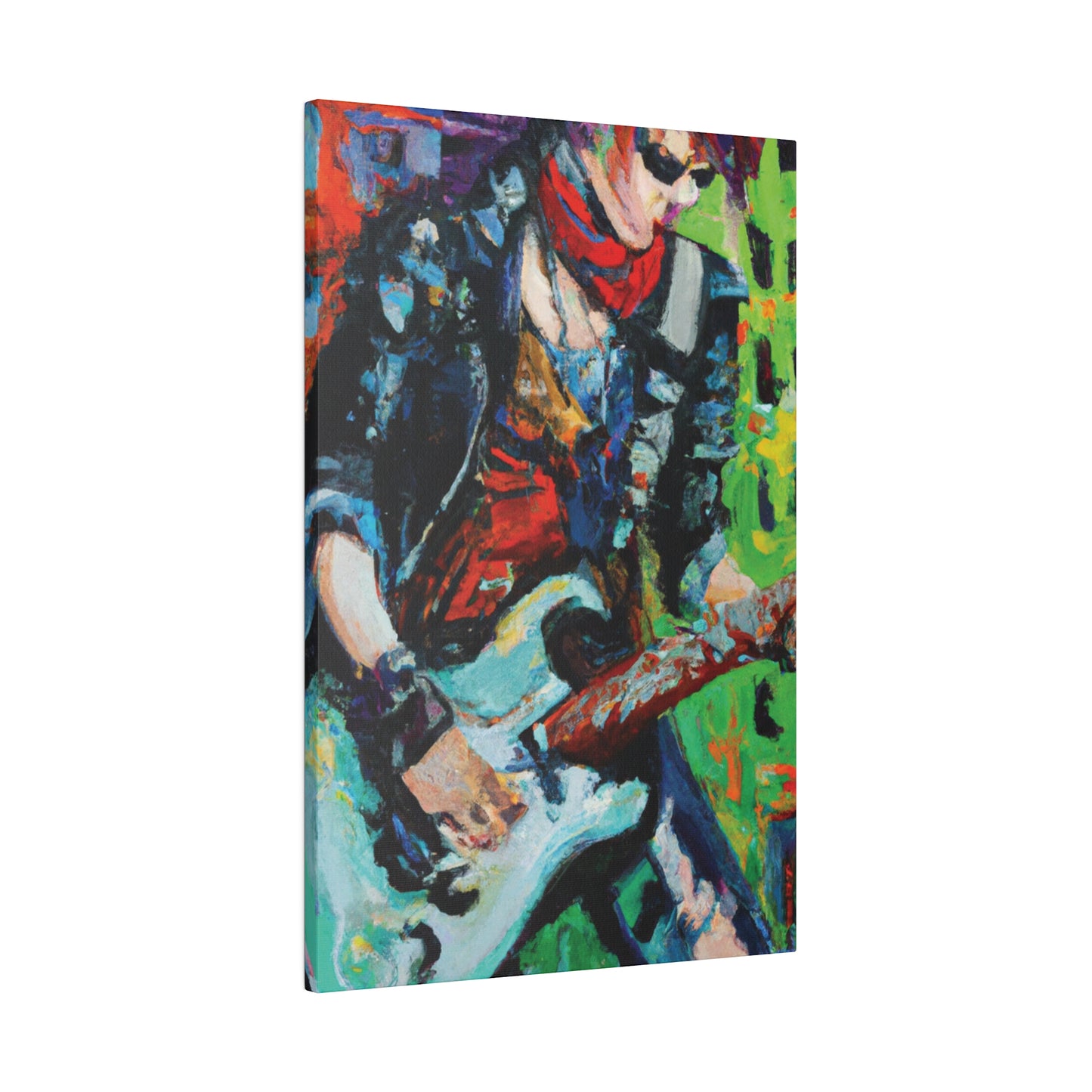 4485G - Rockstar Oil Painting Style Print | Poster | Home Decor | Wall Art | Music Art | Canvas