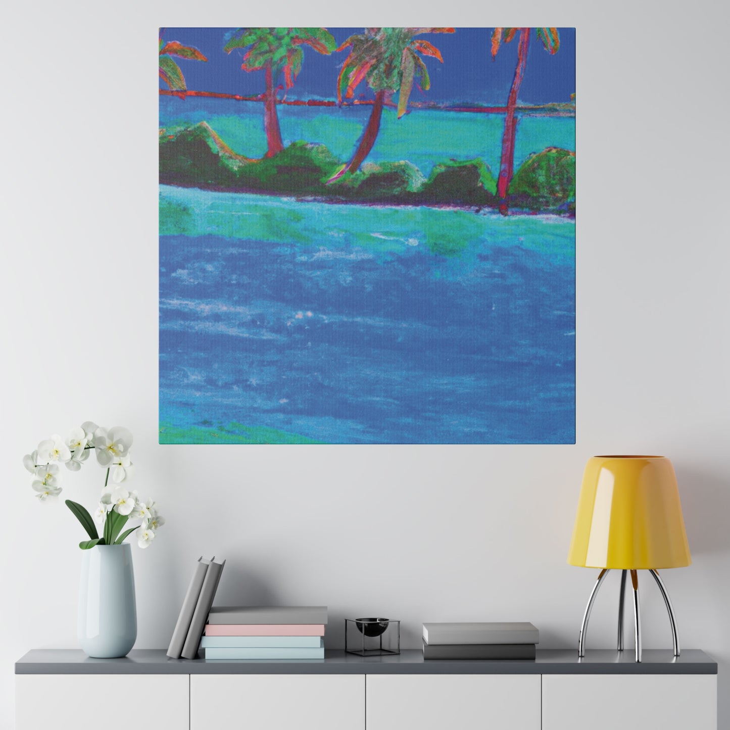 7454G - Bahamas Ocean Painting Print | Bahamas | Ocean | Beach | Poster | Home Decor | Wall Art | Canvas