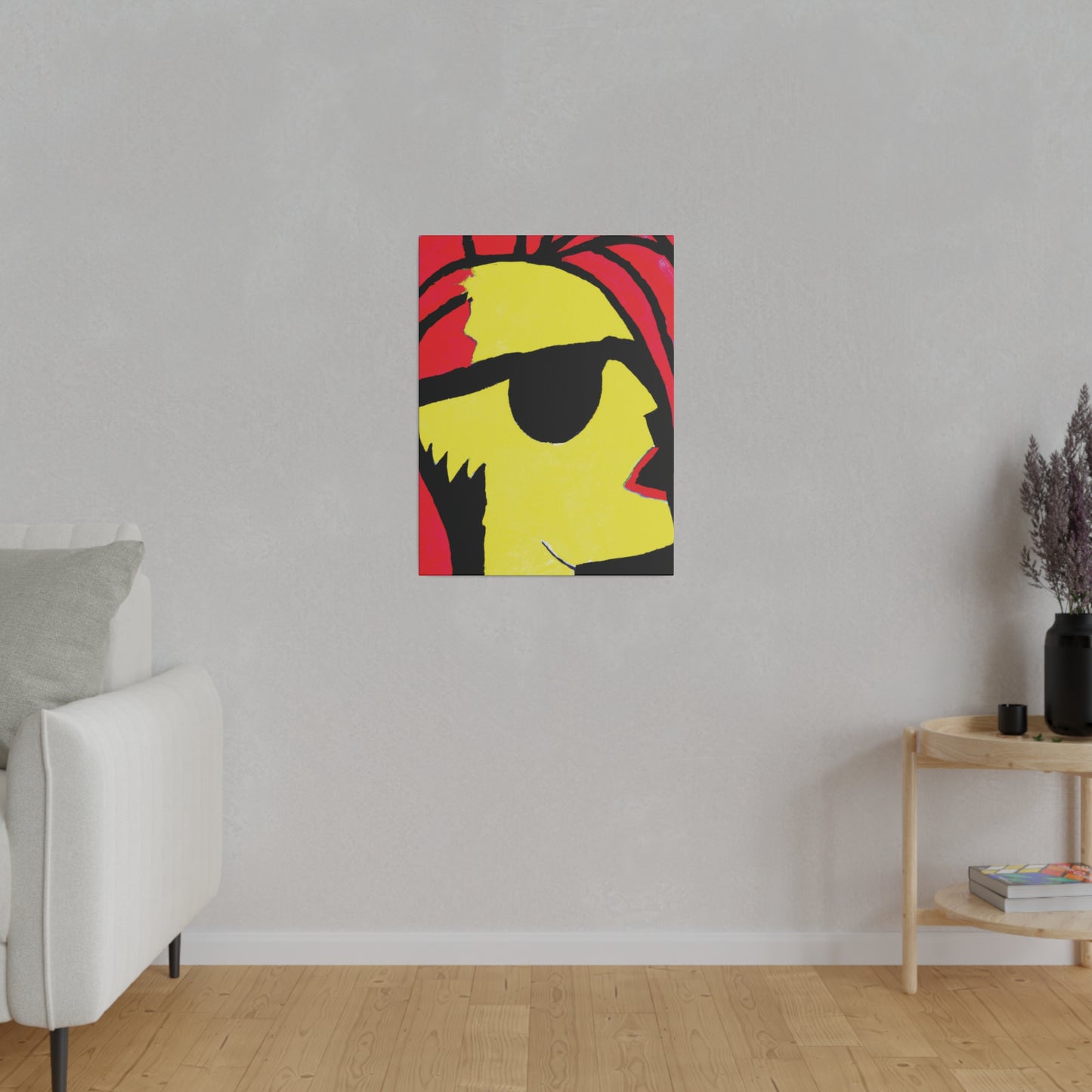 9456P - Rockstar Painting Print | Face | Abstract | Poster | Home Decor | Wall Art | Music Art | Canvas