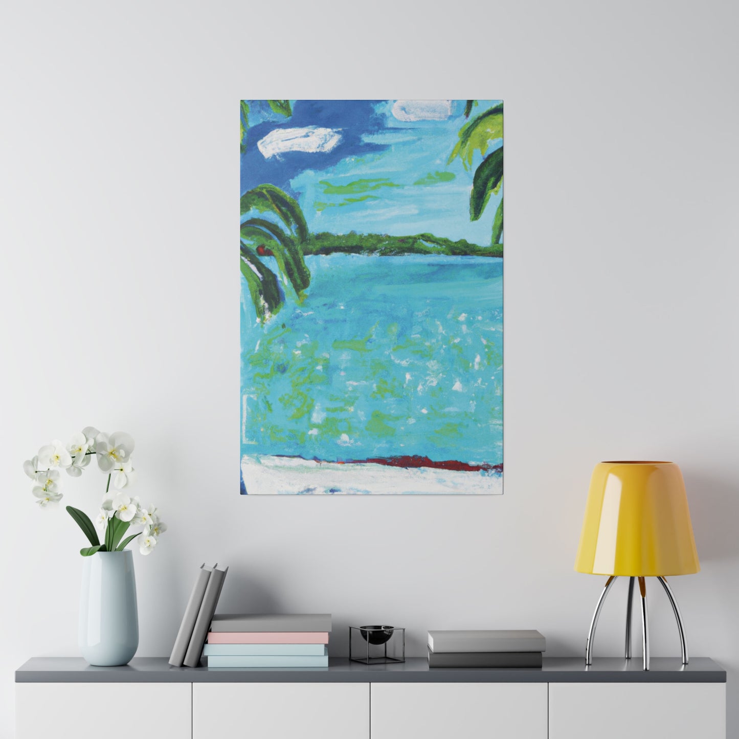 2143W - Bahamas Ocean Painting Print | Bahamas | Ocean | Beach | Poster | Home Decor | Wall Art | Canvas