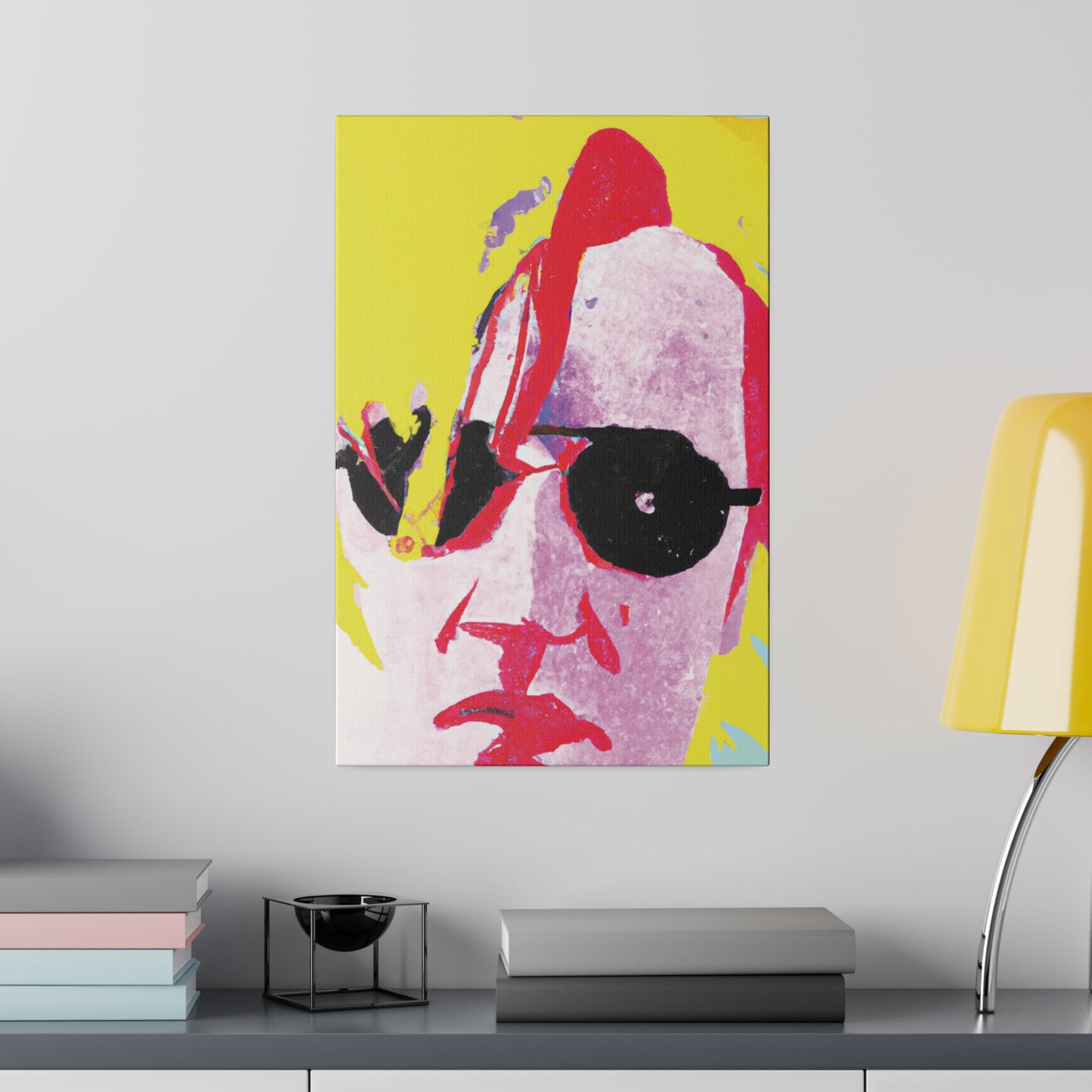 5921U - Rockstar Painting Print | Face | Abstract | Poster | Home Decor | Wall Art | Music Art | Canvas