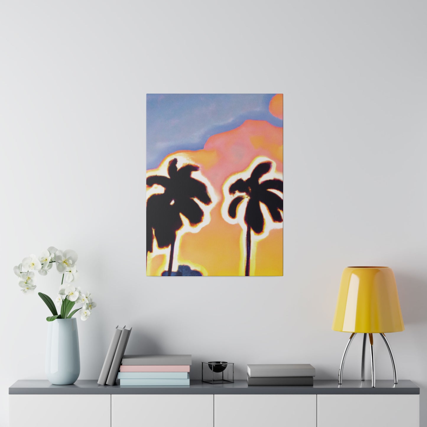 2766U - Miami Beach Sunset Painting Print | Miami | Beach | Sunset | Poster | Home Decor | Wall Art | Canvas