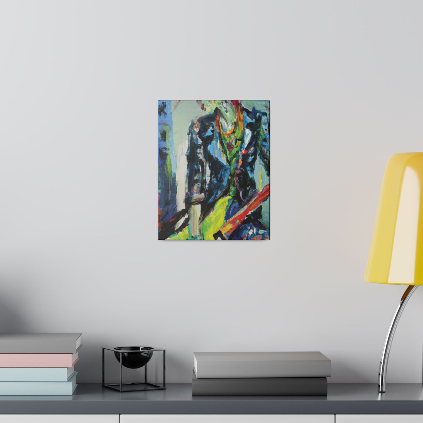 5111Y - Rockstar Oil Painting Style Print | Poster | Home Decor | Wall Art | Music Art | Canvas