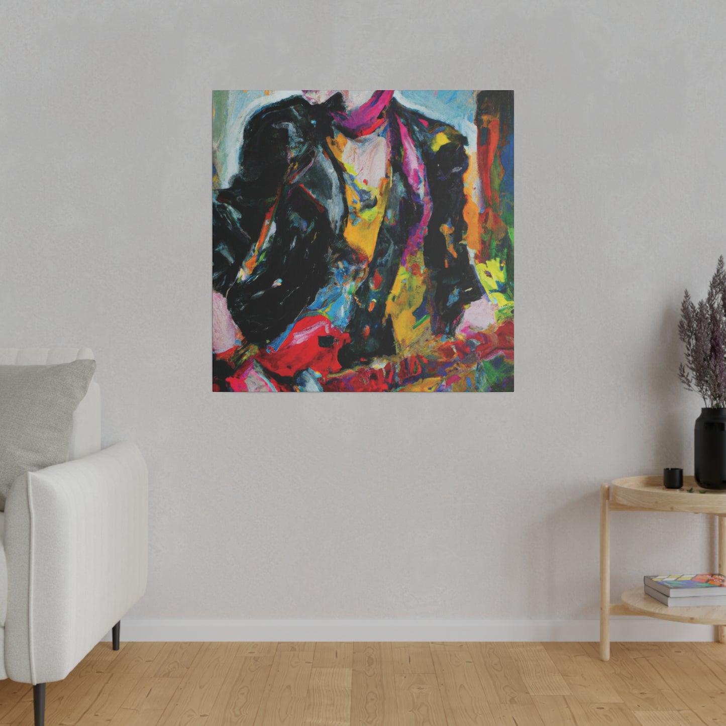 8178F - Rockstar Oil Painting Style Print | Poster | Home Decor | Wall Art | Music Art | Canvas