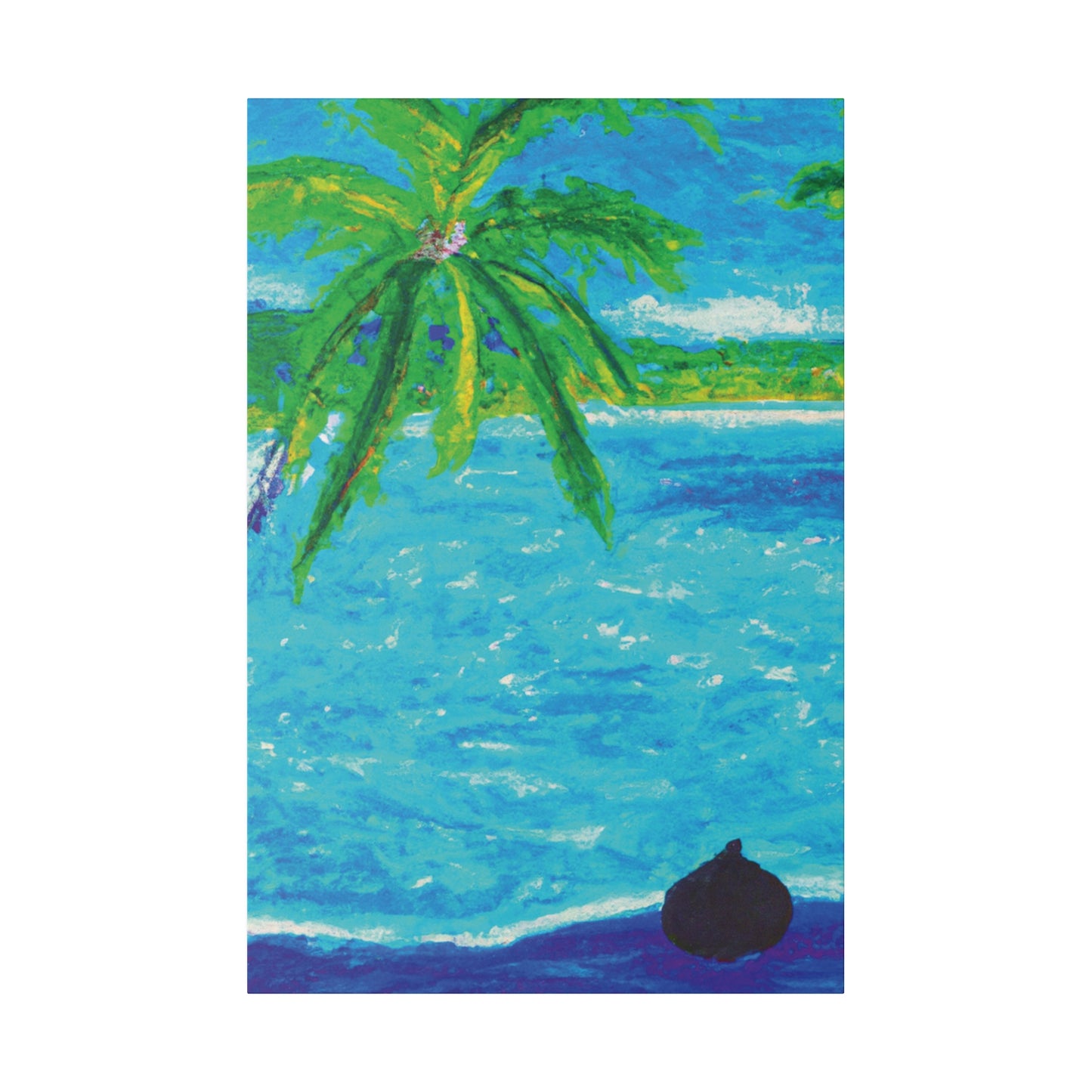 7355H - Bahamas Ocean Painting Print | Bahamas | Ocean | Beach | Poster | Home Decor | Wall Art | Canvas