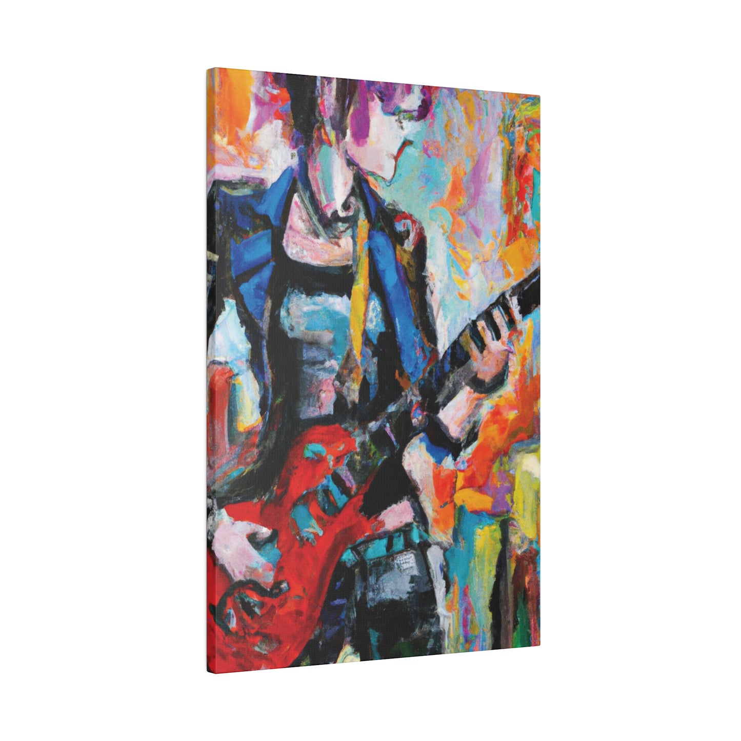 3278V - Rockstar Oil Painting Style Print | Poster | Home Decor | Wall Art | Music Art | Canvas