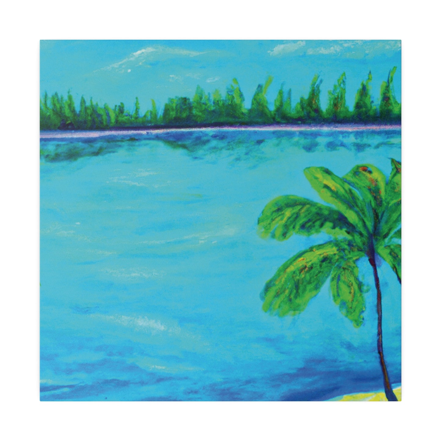 7122L - Bahamas Ocean Painting Print | Bahamas | Ocean | Beach | Poster | Home Decor | Wall Art | Canvas