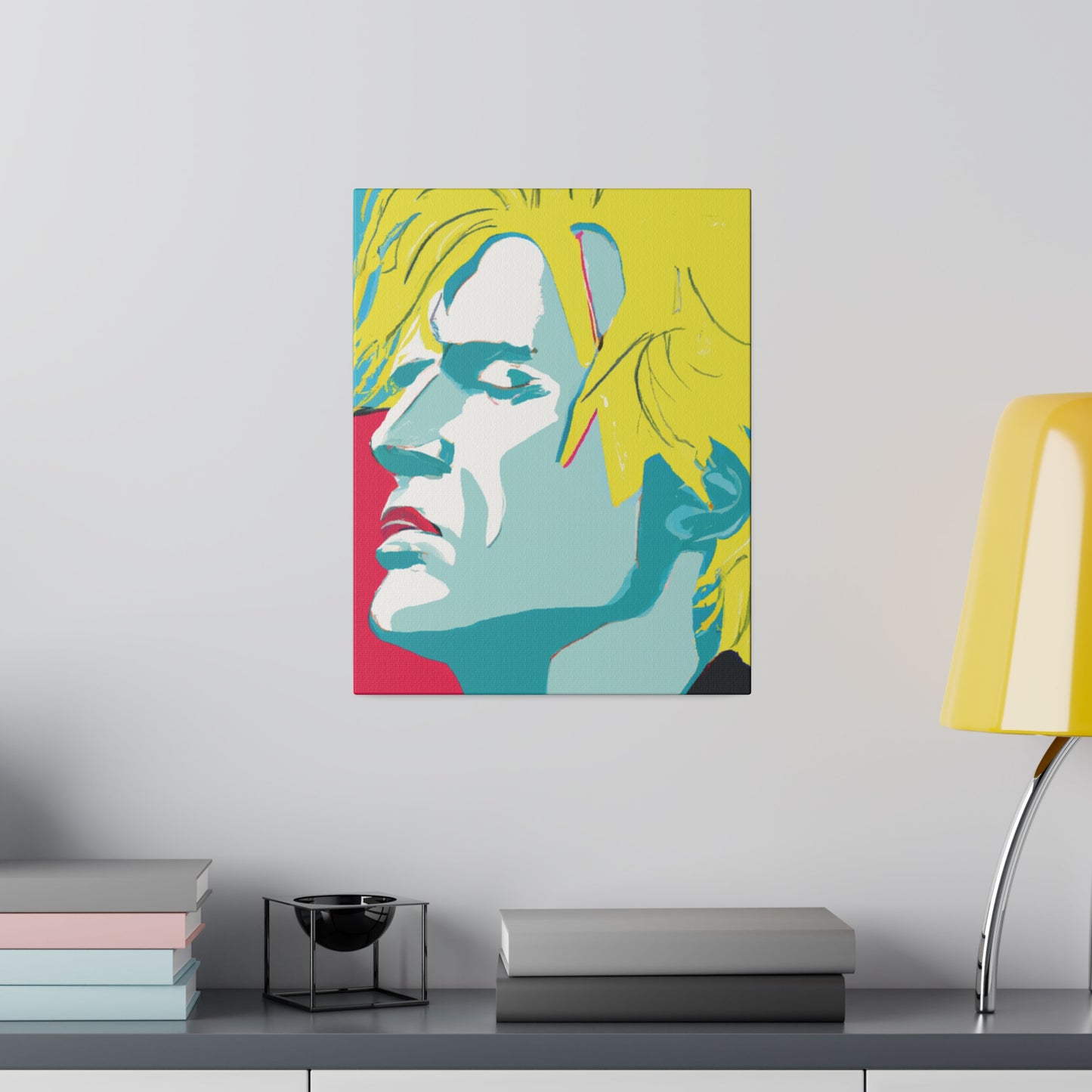 8672J - Rockstar Painting Print | Face | Abstract | Poster | Home Decor | Wall Art | Music Art | Canvas