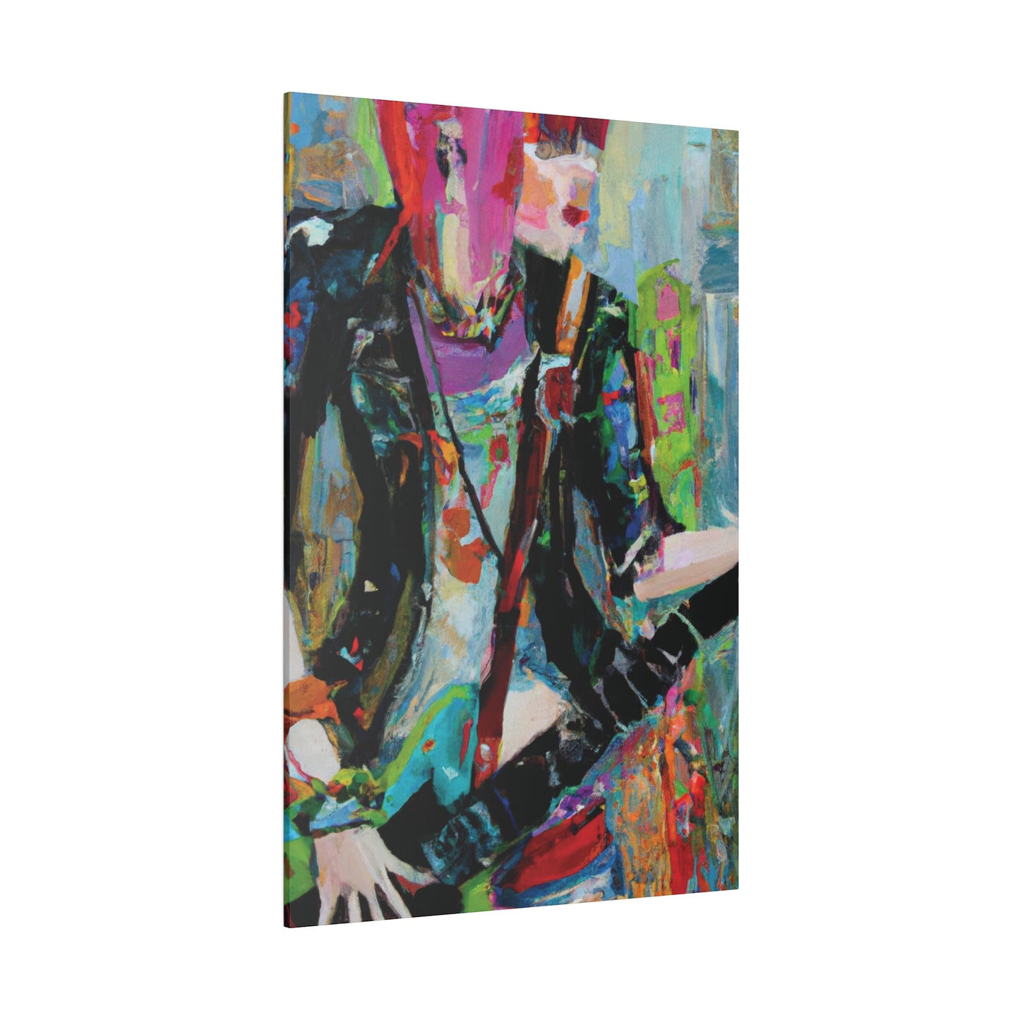 745O - Rockstar Oil Painting Style Print | Poster | Home Decor | Wall Art | Music Art | Canvas