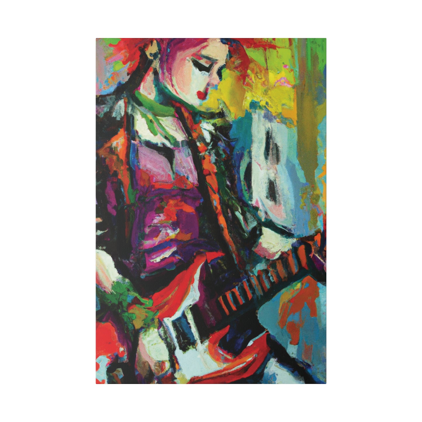 2671G - Rockstar Oil Painting Style Print | Poster | Home Decor | Wall Art | Music Art | Canvas