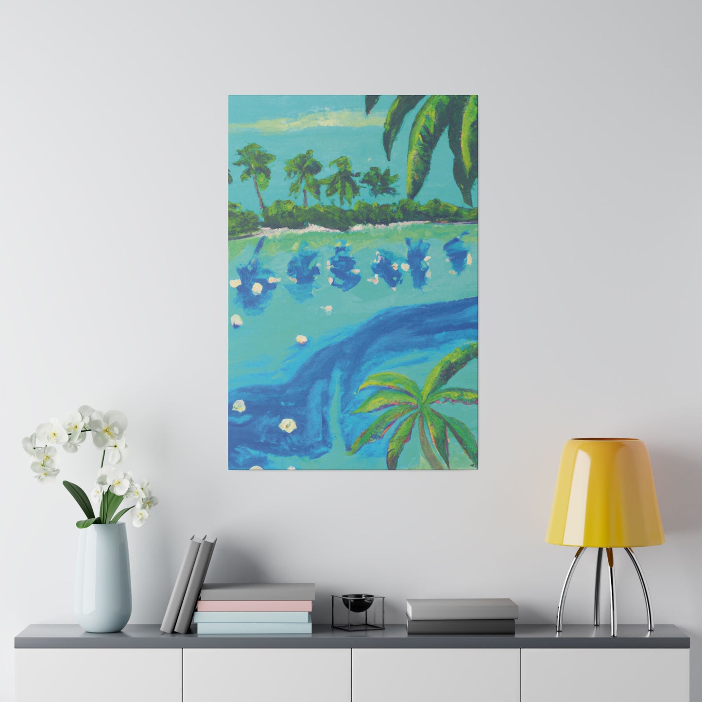 7772T - Bahamas Ocean Painting Print | Bahamas | Ocean | Beach | Poster | Home Decor | Wall Art | Canvas