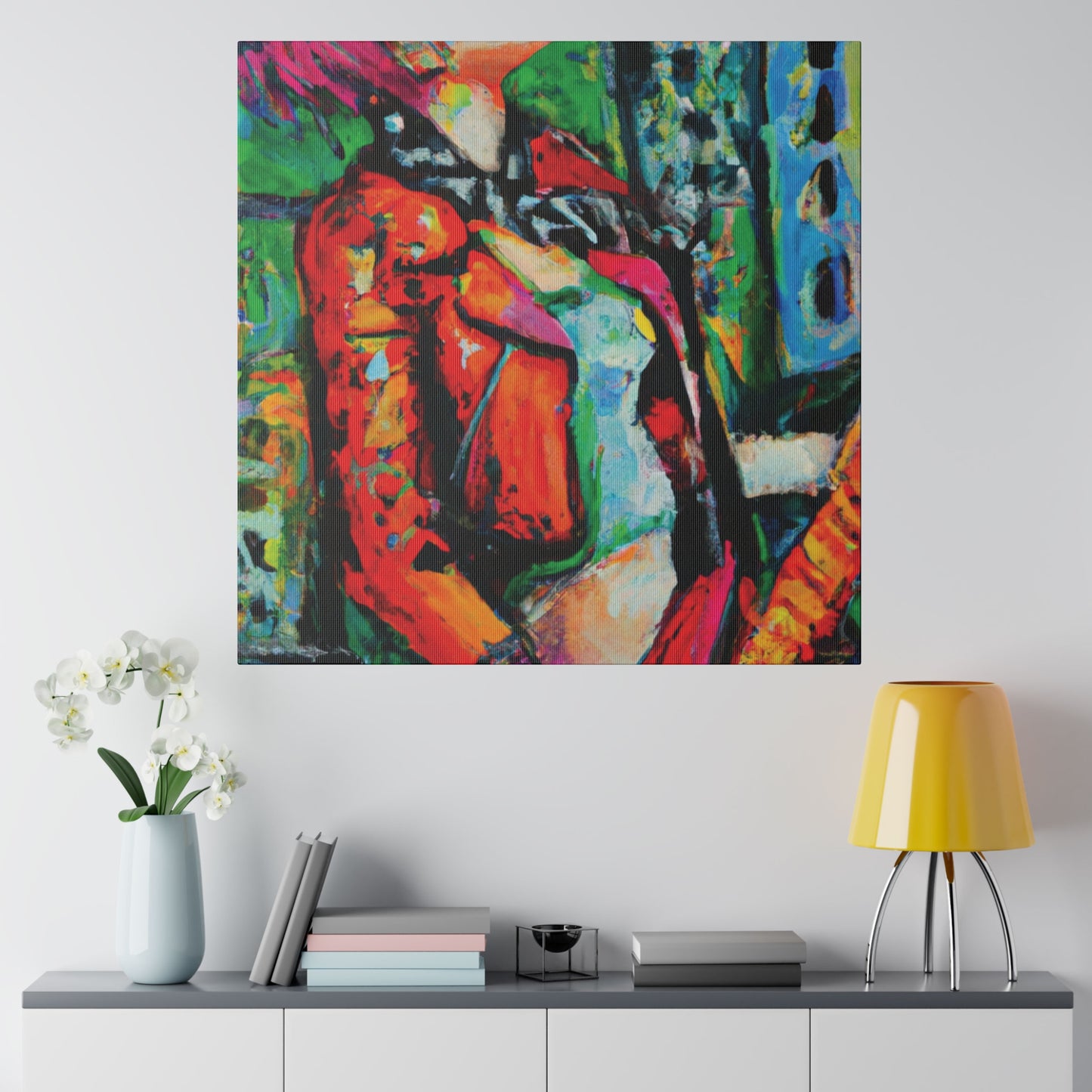 8573P - Rockstar Oil Painting Style Print | Poster | Home Decor | Wall Art | Music Art | Canvas