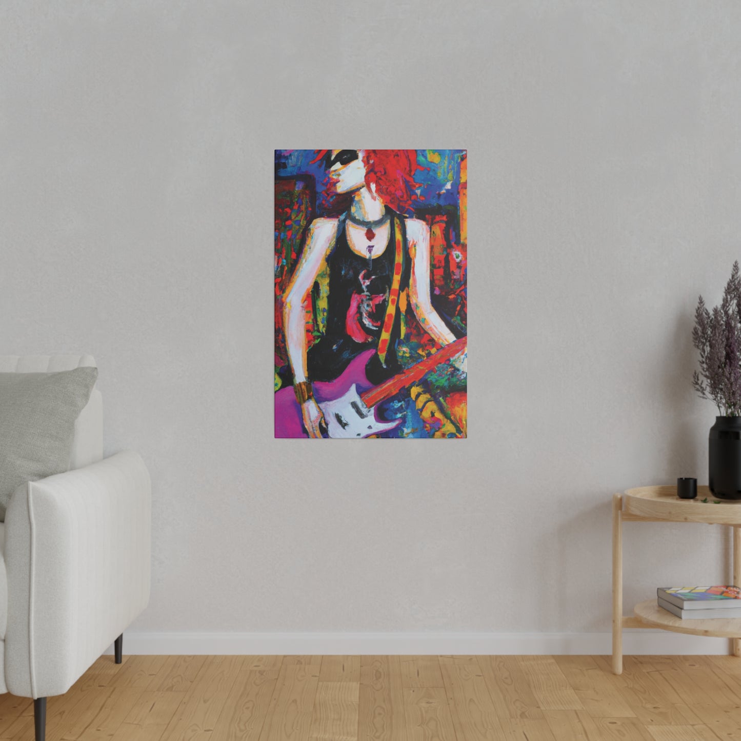 9648D - Rockstar Oil Painting Style Print | Poster | Home Decor | Wall Art | Music Art | Canvas