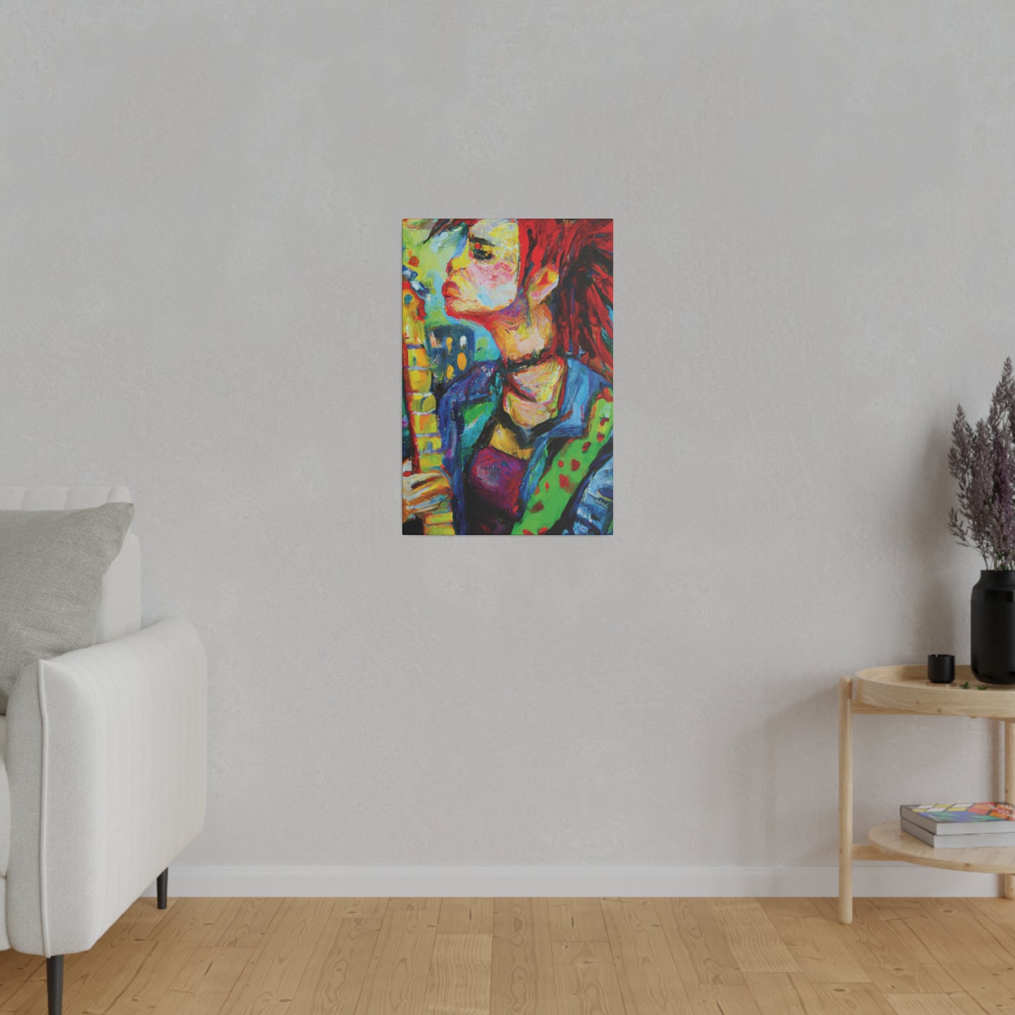 4898X - Rockstar Oil Painting Style Print | Poster | Home Decor | Wall Art | Music Art | Canvas