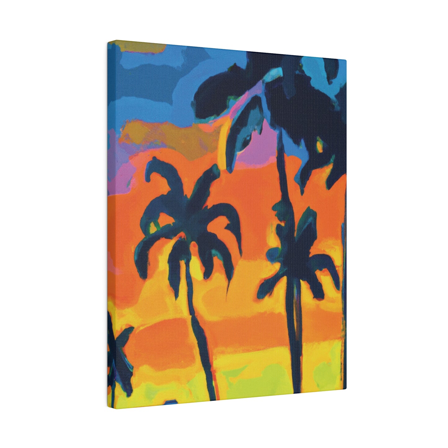 5462R - Miami Beach Sunset Painting Print | Miami | Beach | Sunset | Poster | Home Decor | Wall Art | Canvas