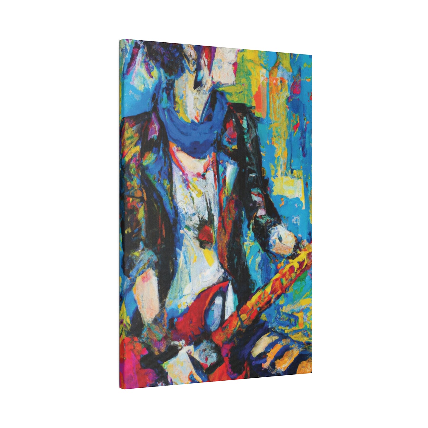 2583Q - Rockstar Oil Painting Style Print | Poster | Home Decor | Wall Art | Music Art | Canvas